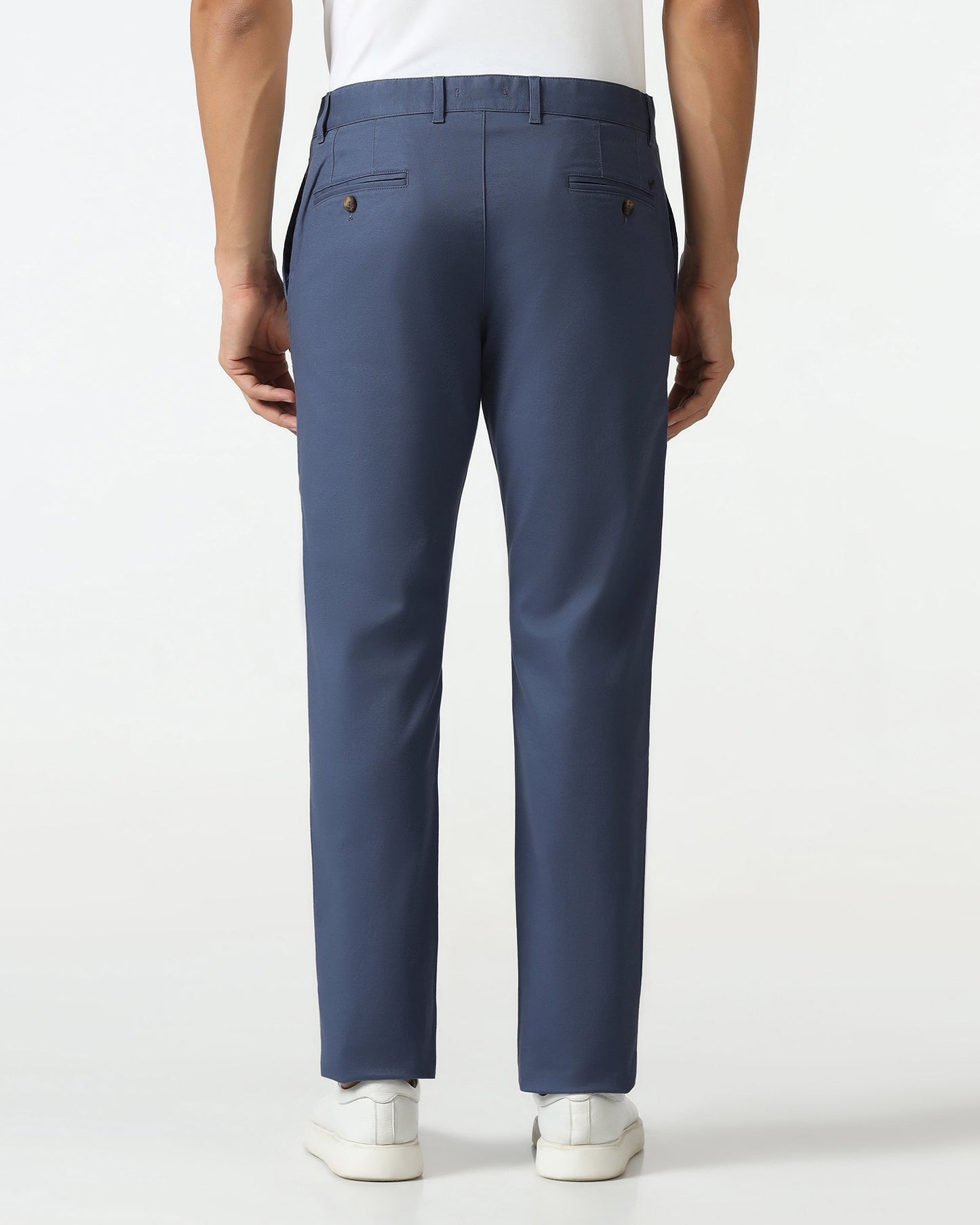Blue Textured Khakis - Kary