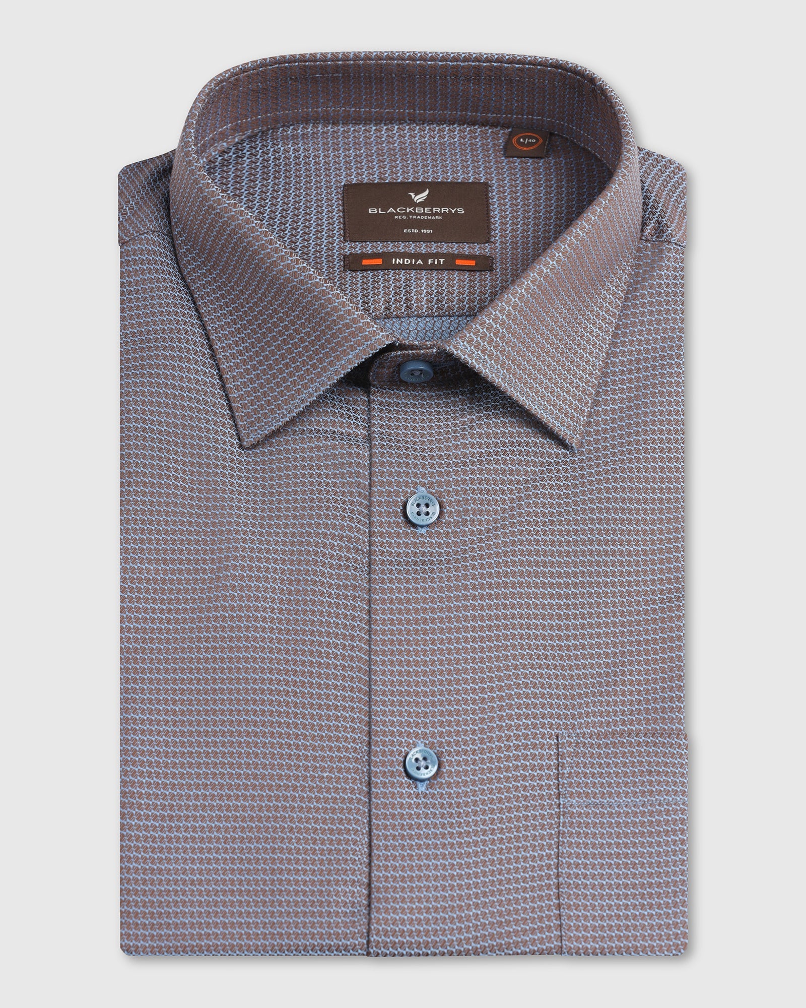 Blue Textured Shirt - Recite