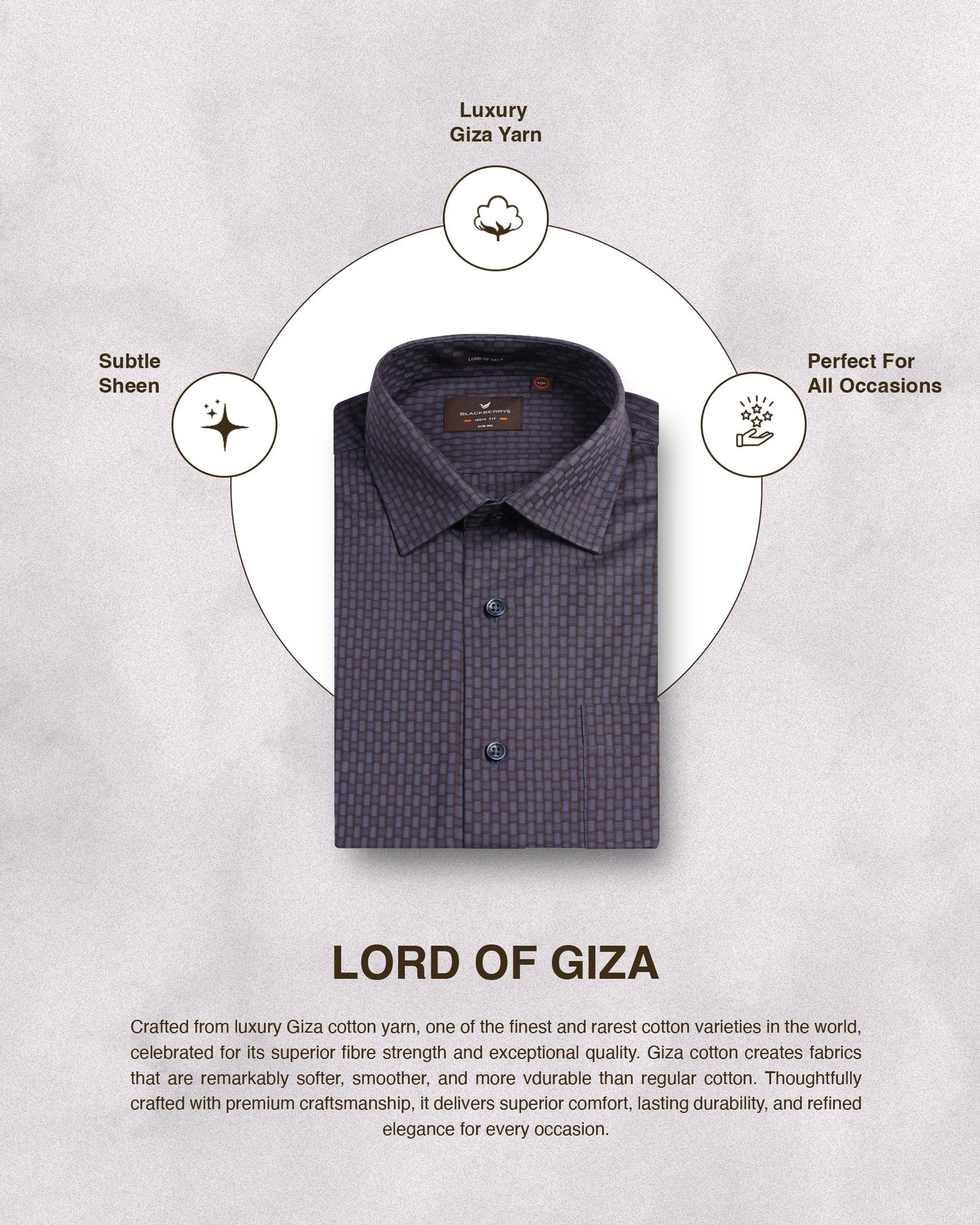 Blue Textured Shirt - Roster