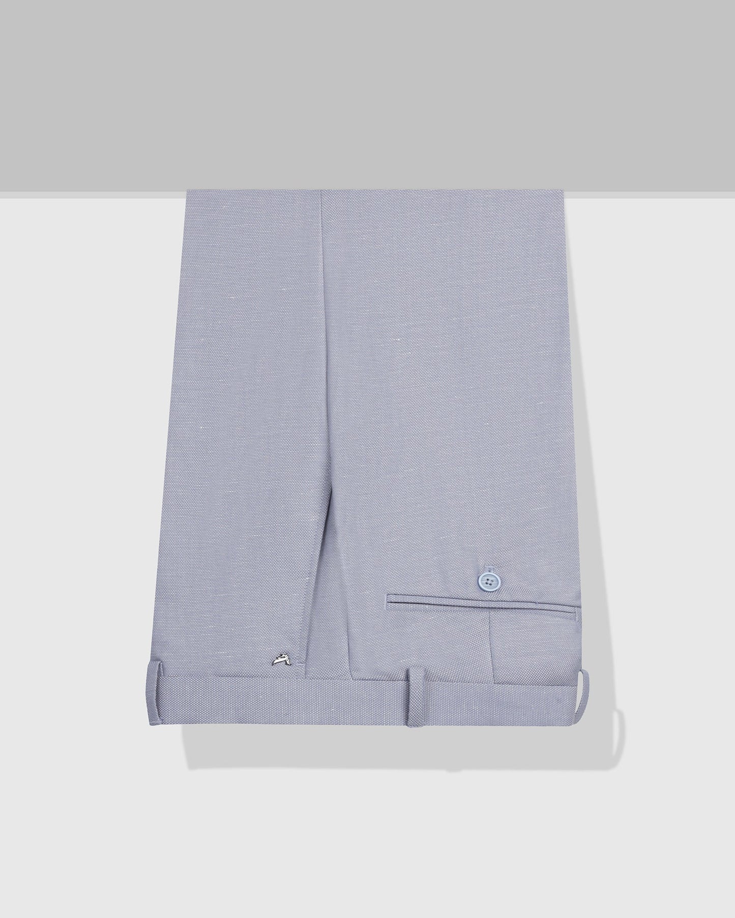 Blue Textured Trouser - Dort