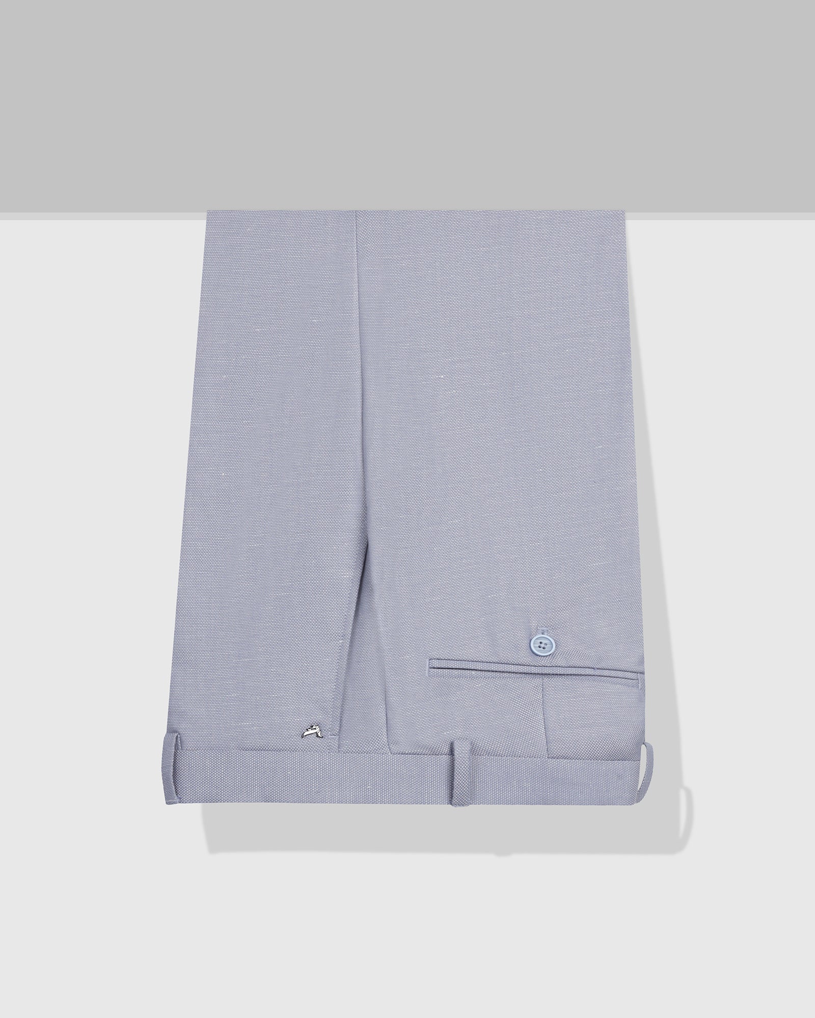 Blue Textured Trouser - Dort