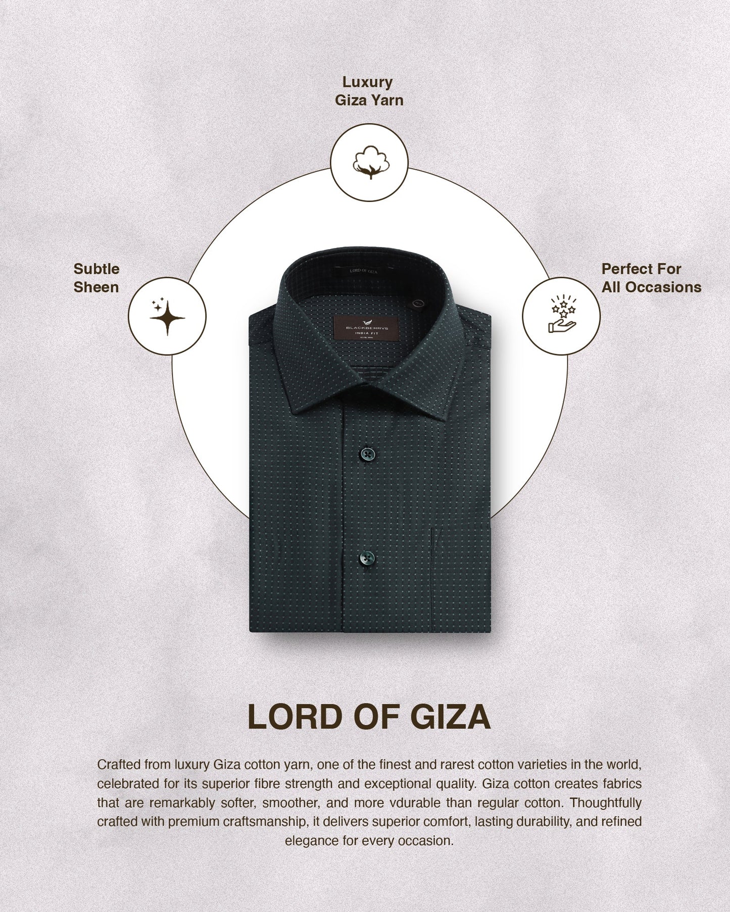 Bottle Green Textured Shirt - Atlas