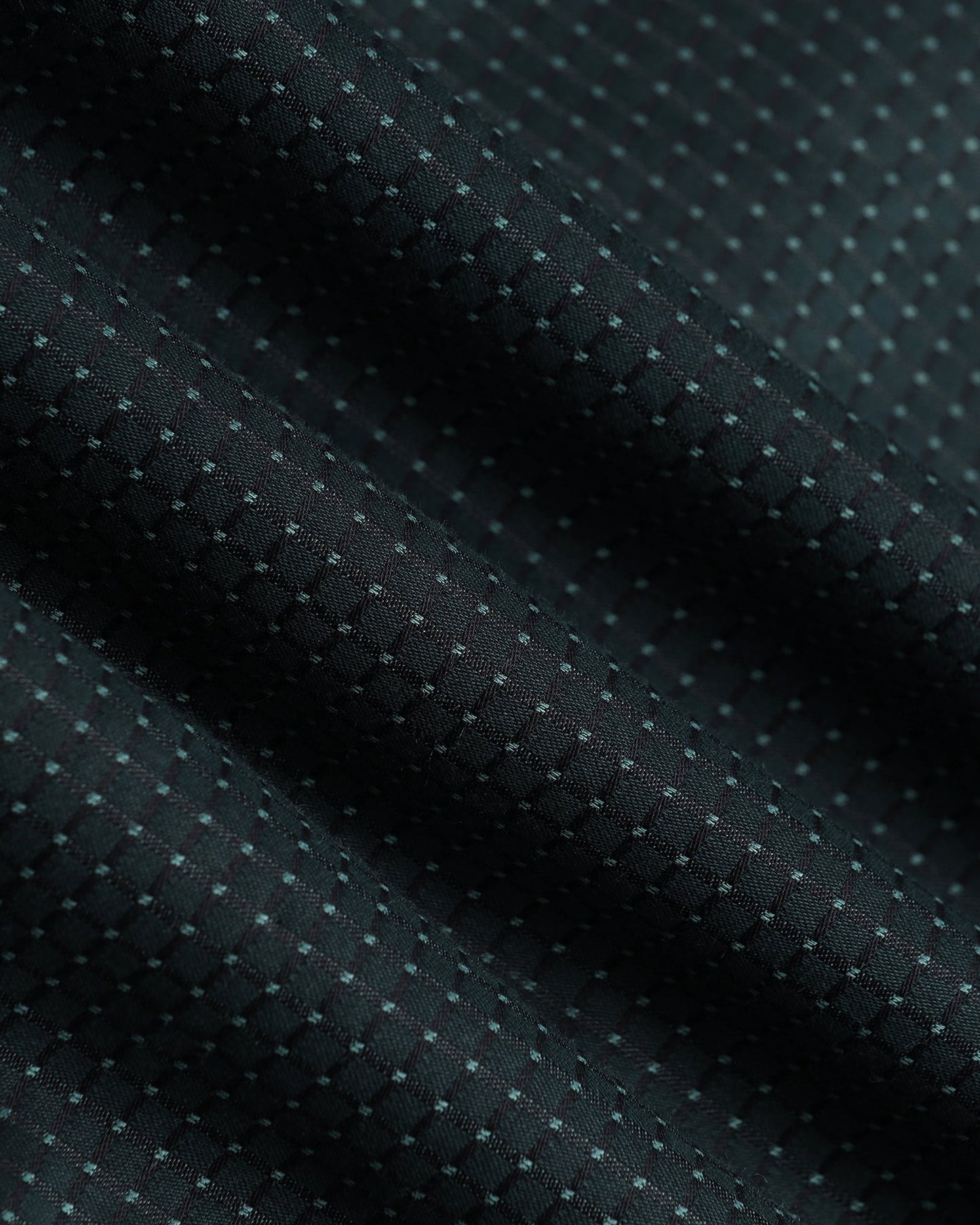 Bottle Green Textured Shirt - Atlas