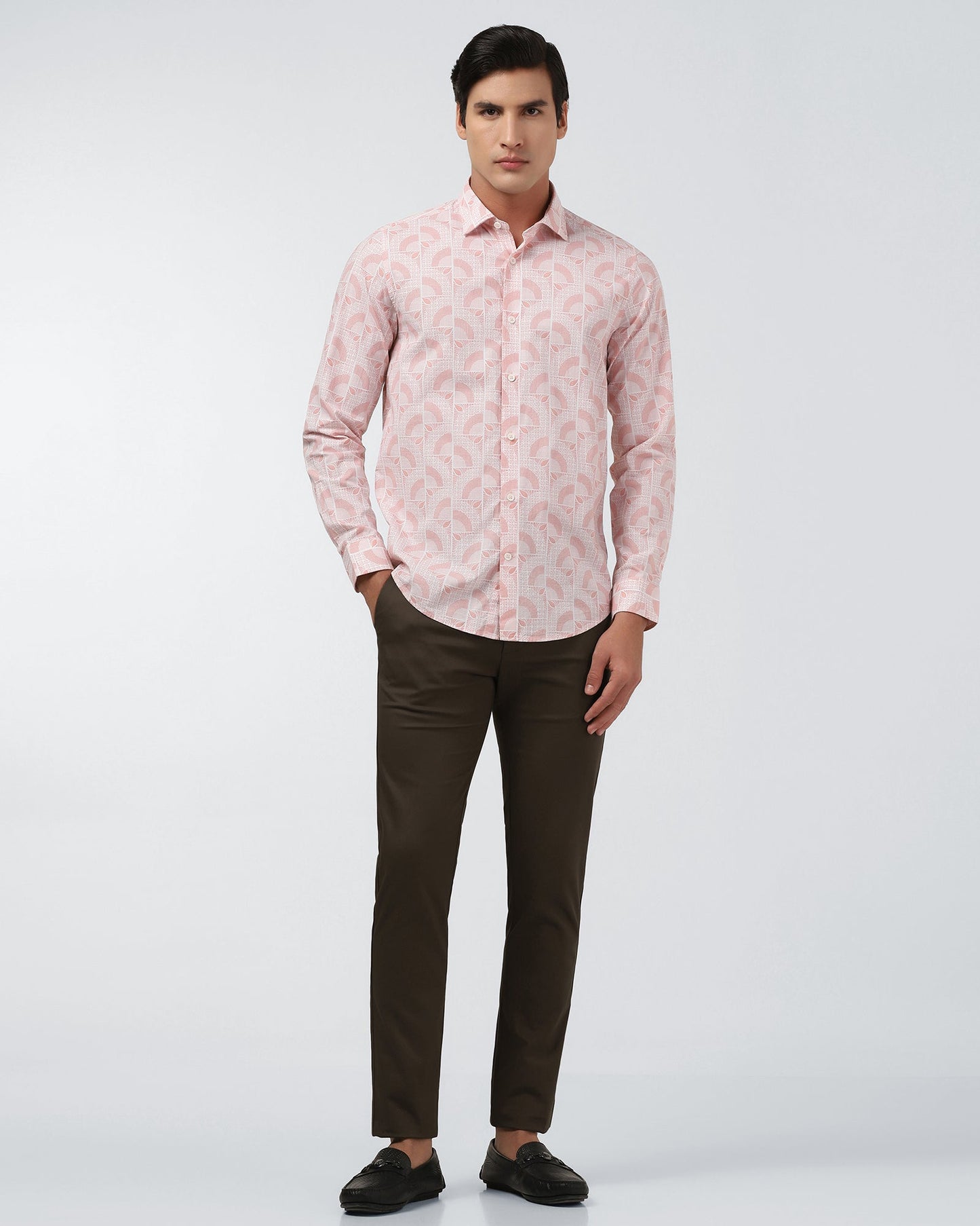 Brown Textured Khakis - Ibis