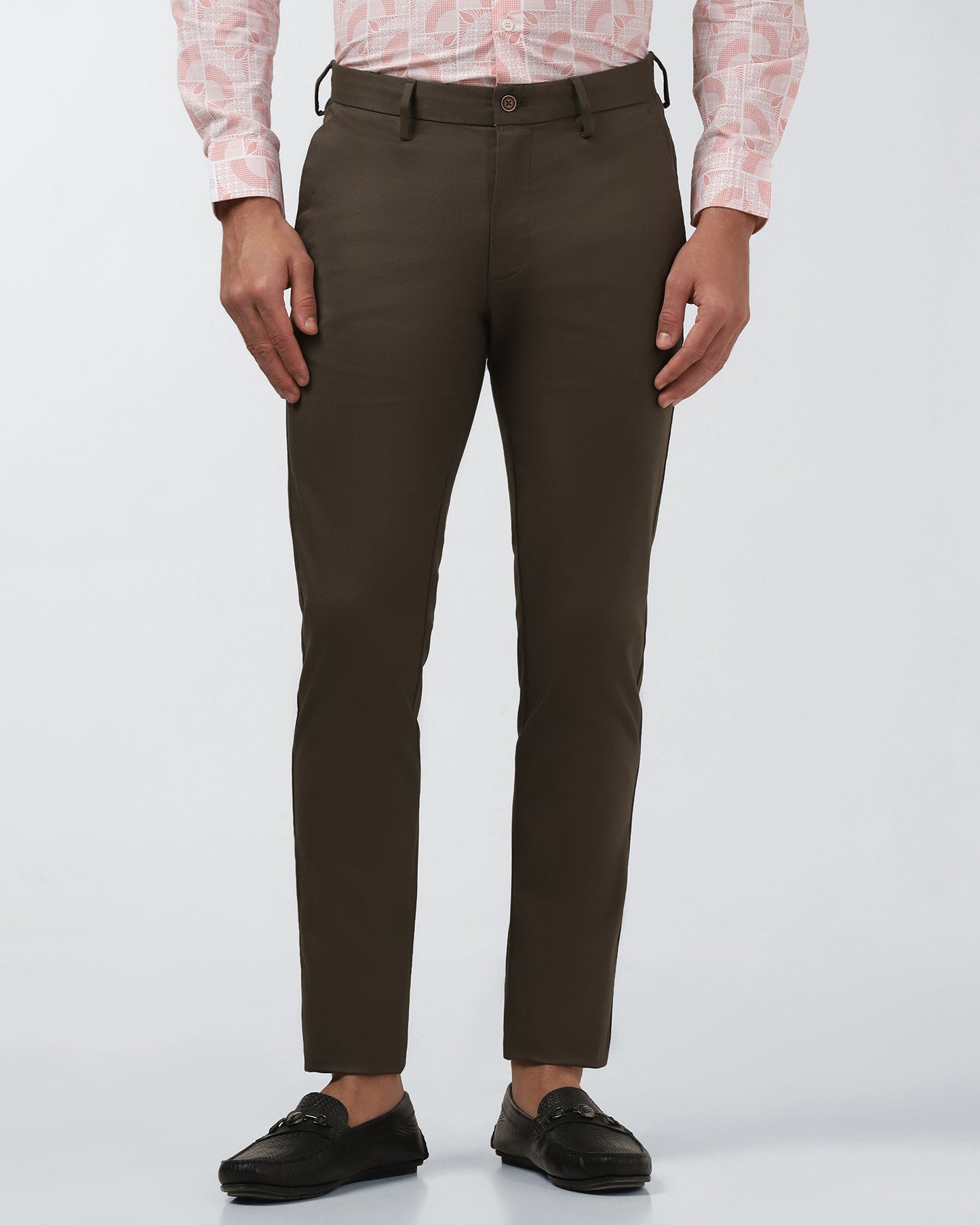 Brown Textured Khakis - Ibis