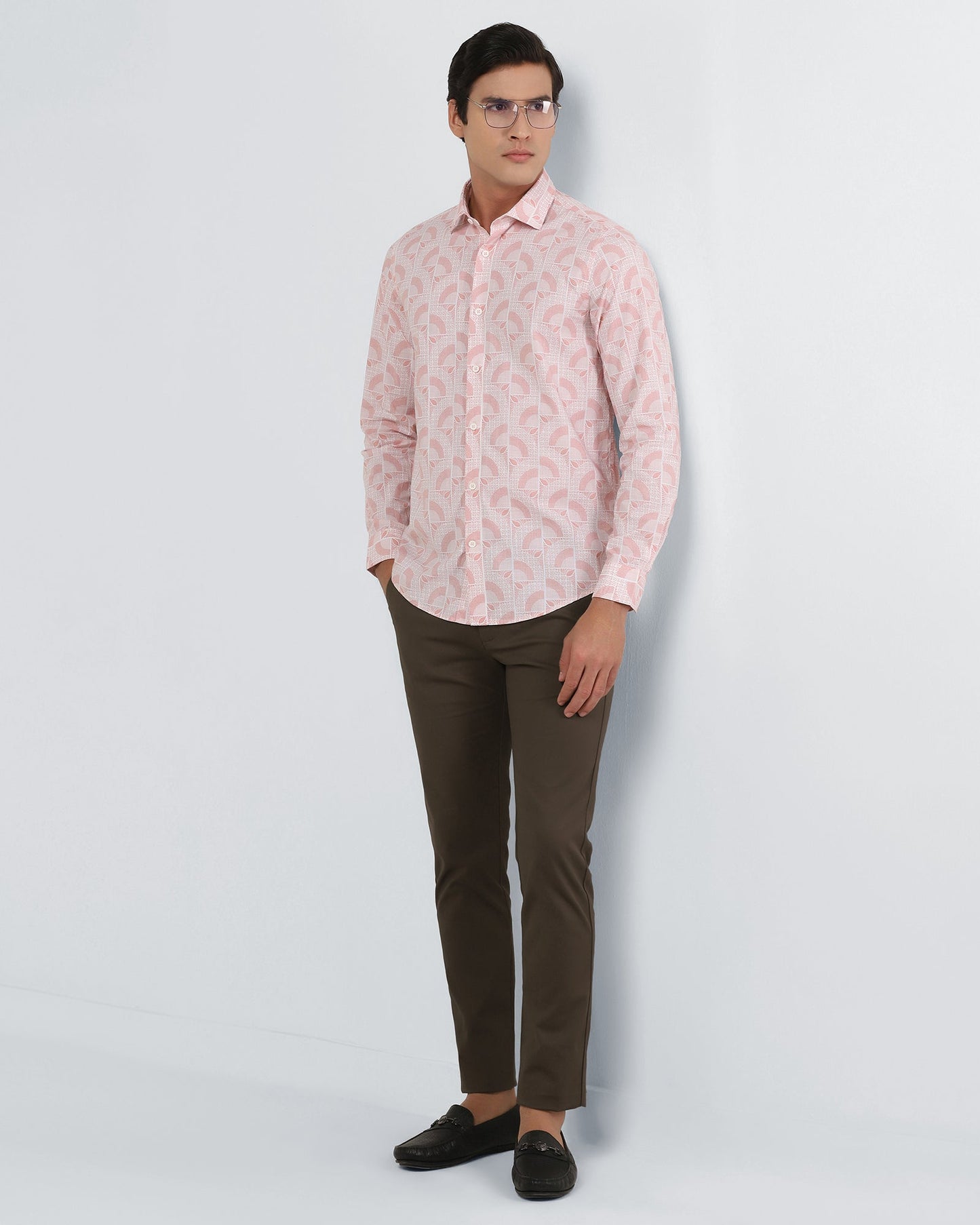 Brown Textured Khakis - Ibis