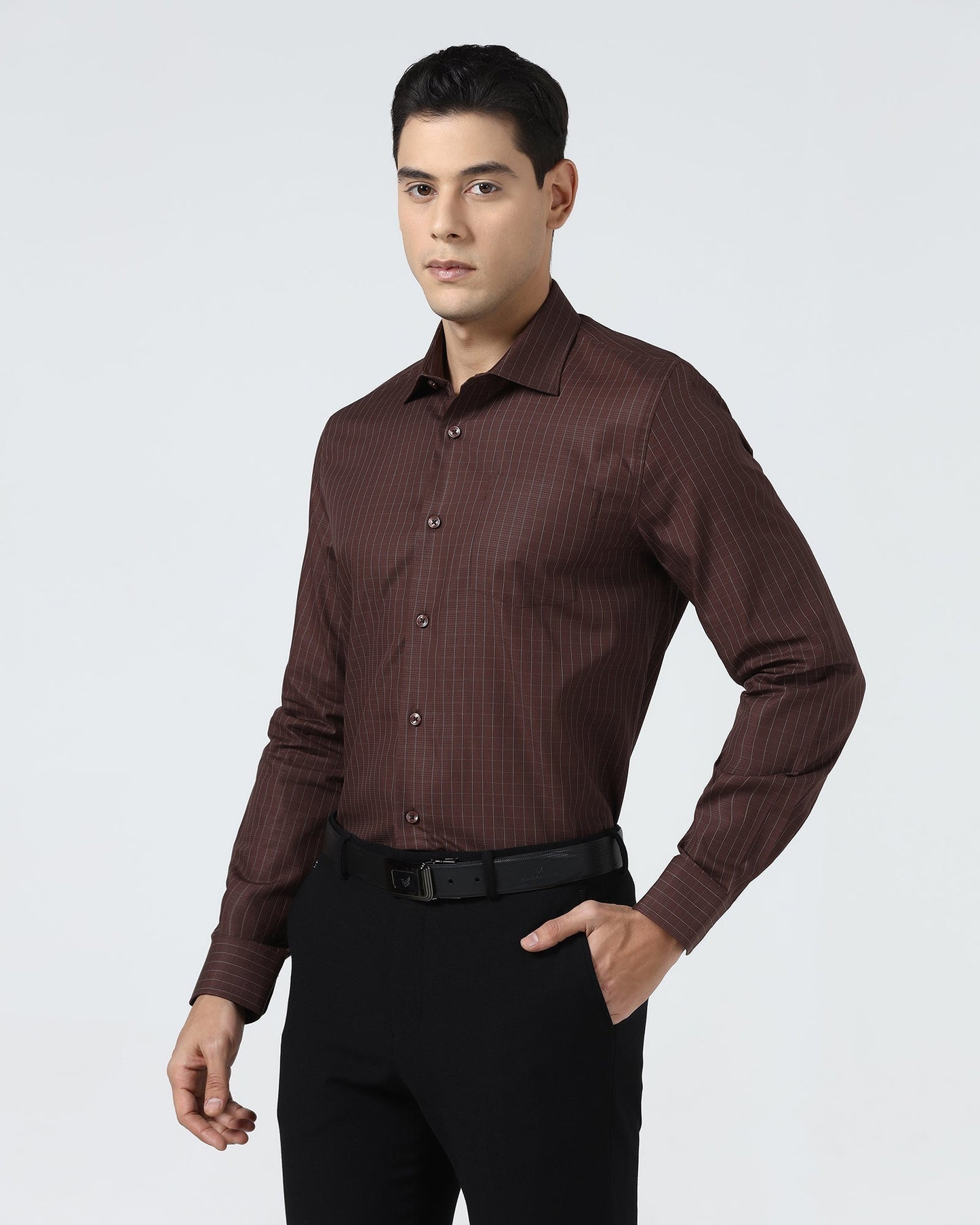 Brown Check Shirt - Canoe
