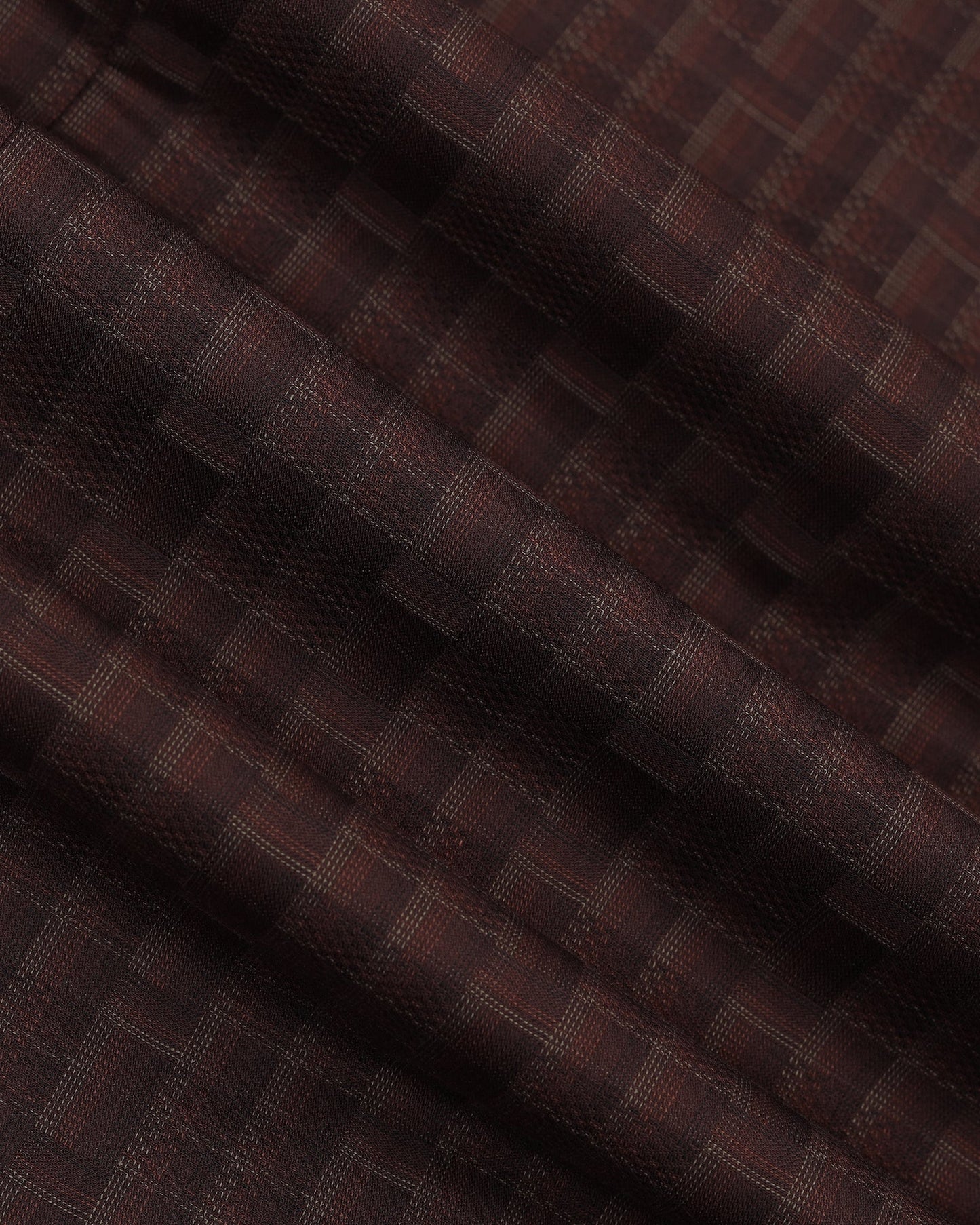 Brown Check Shirt - Echod