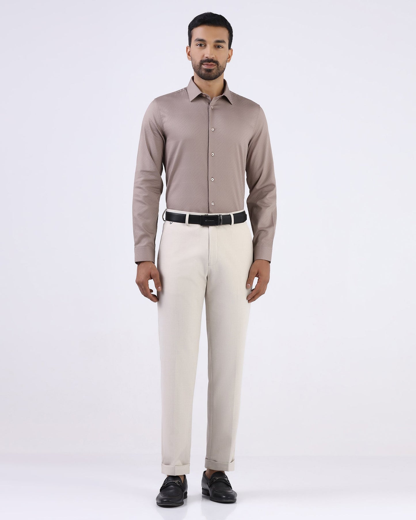 Brown Jacquard Shirt - Glanza