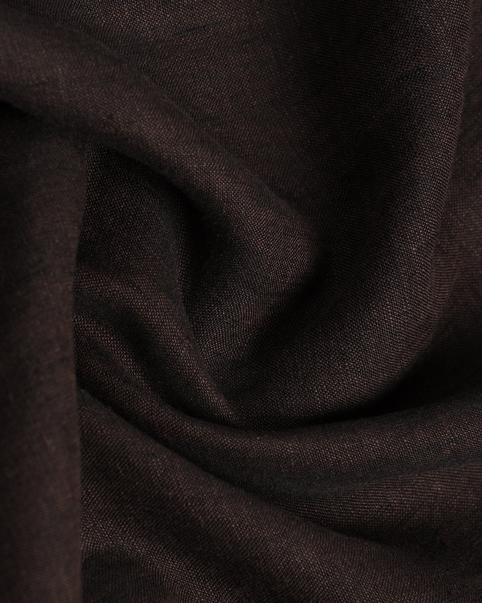 Brown Linen Solid Shirt - Bayek