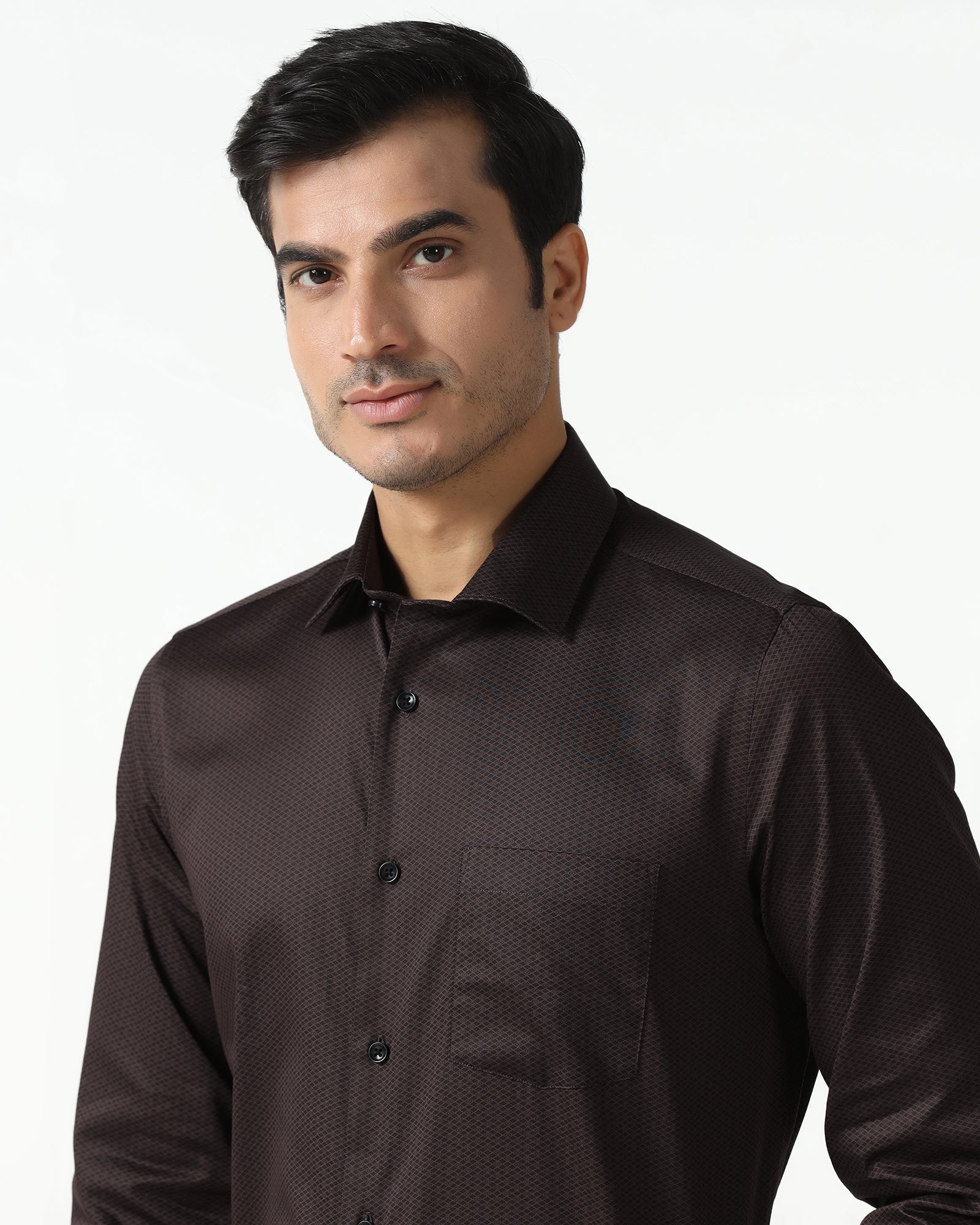 Brown Printed Shirt - Radio