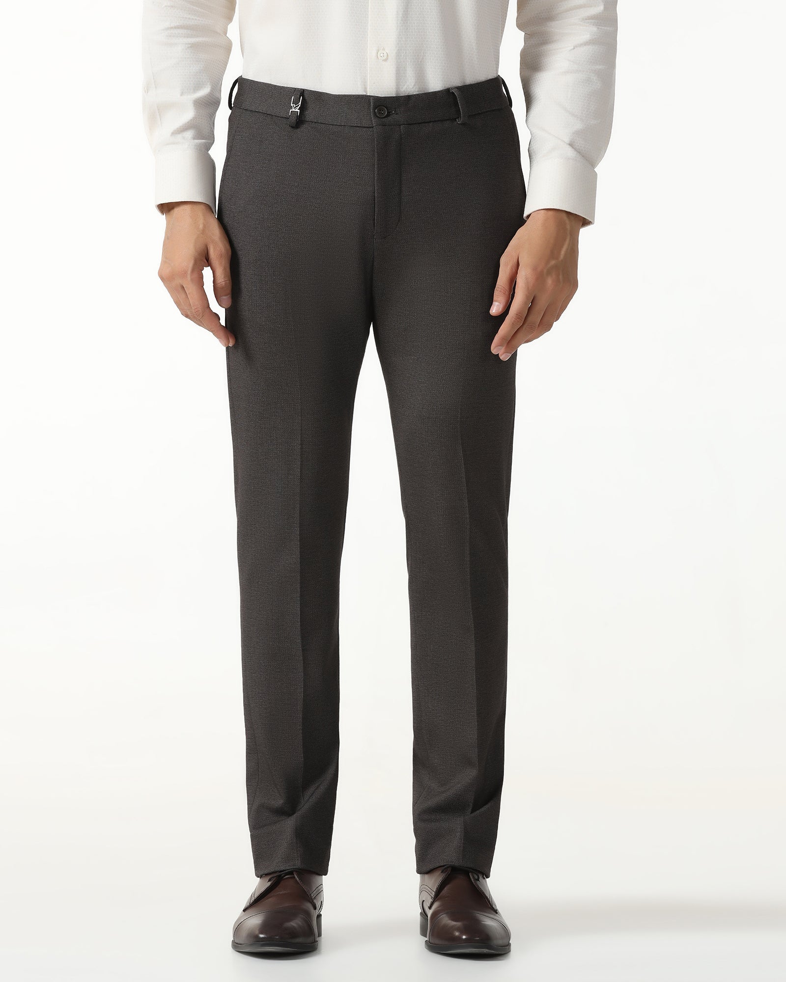 Brown Textured Trouser - Bira