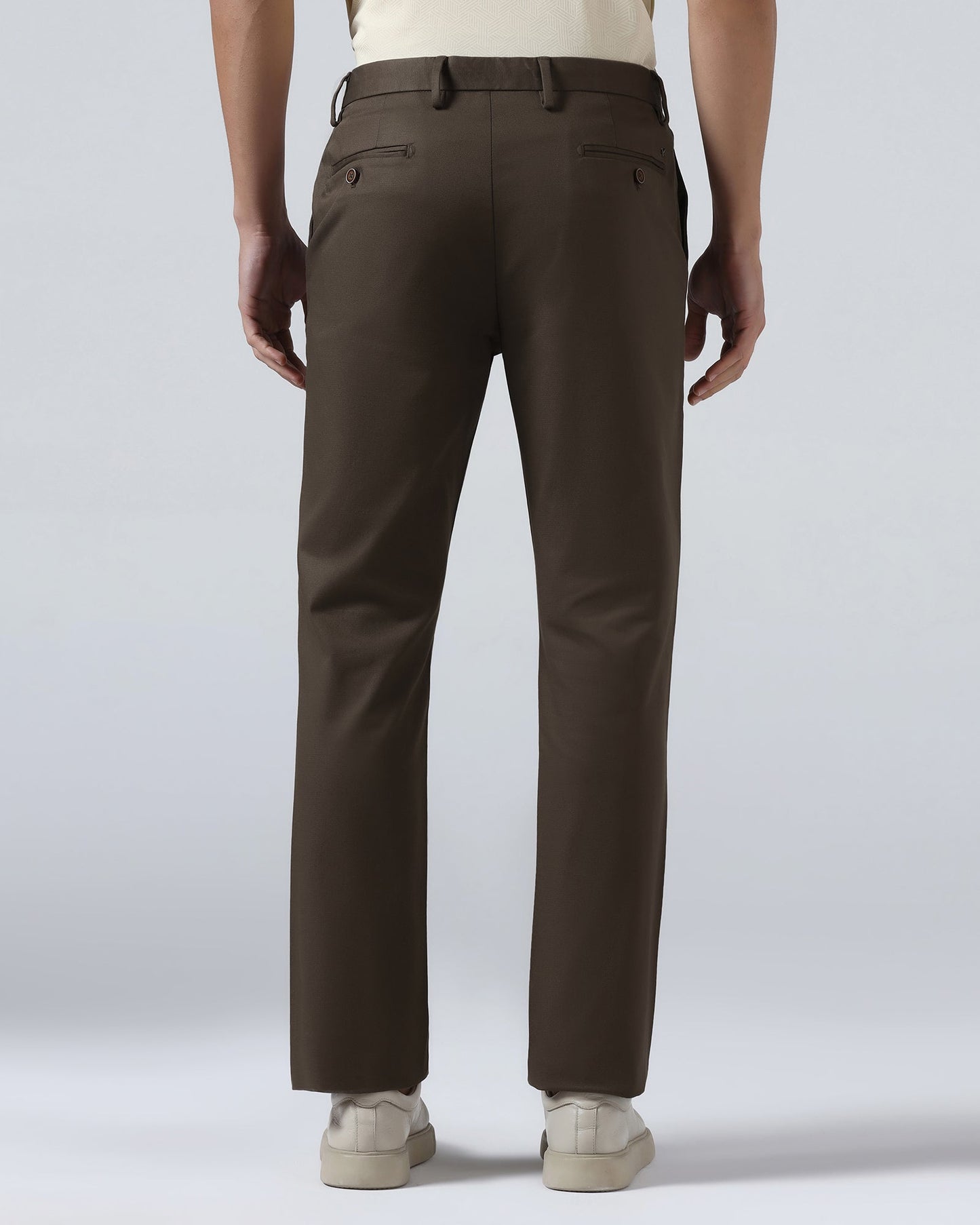 Brown Textured Khakis - Ibis
