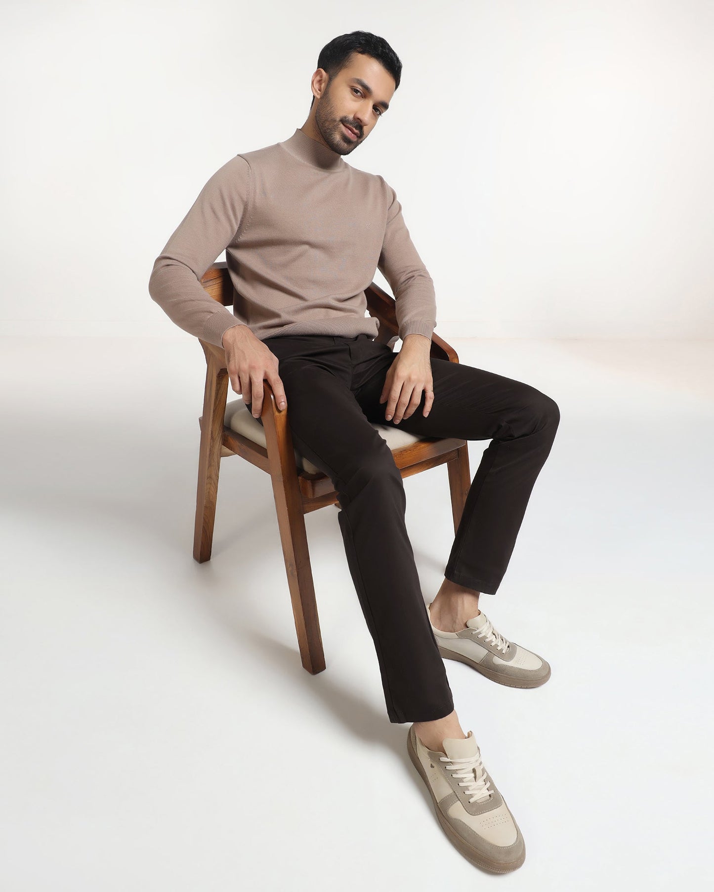 Brown Textured Khakis - Ural