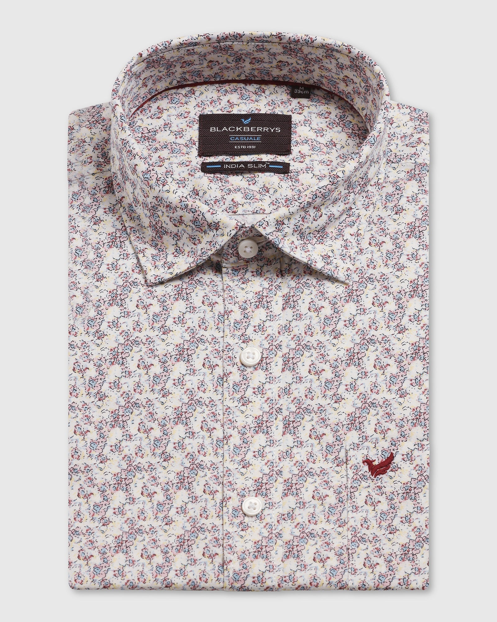 Casual Beige Printed Shirt - Ryder