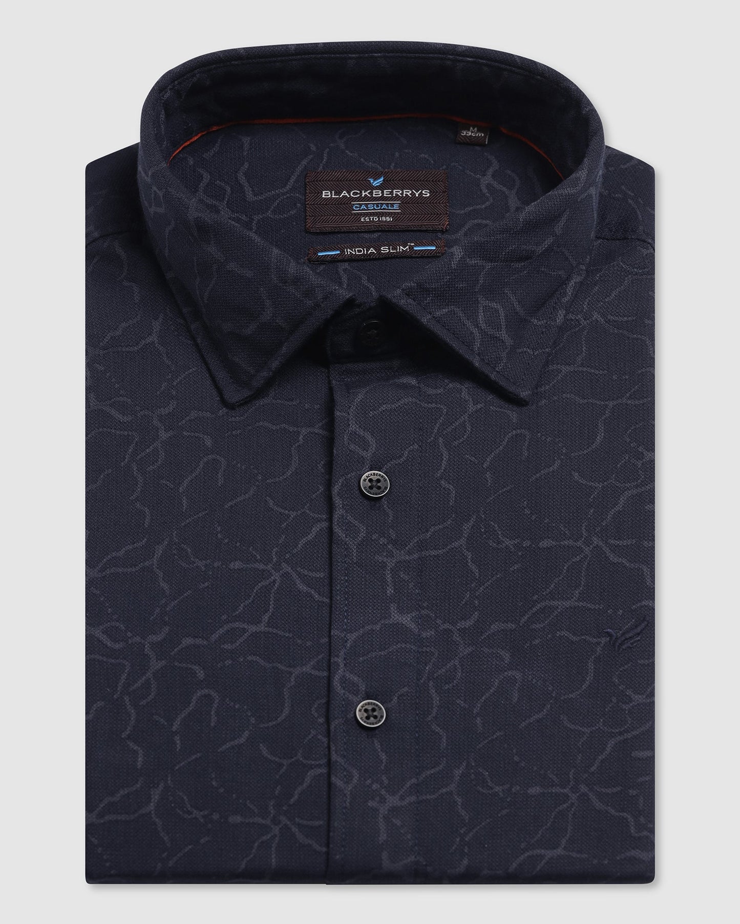 Casual Blue Printed Shirt - Mercer