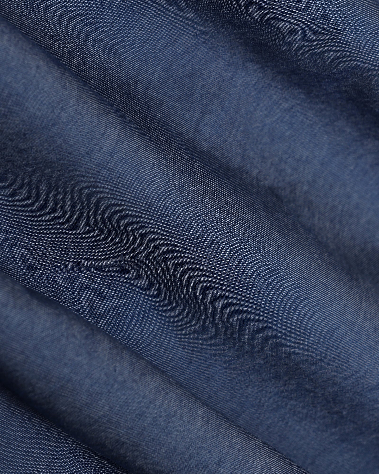 Casual Half Sleeve Indigo Solid Shirt - Mylo