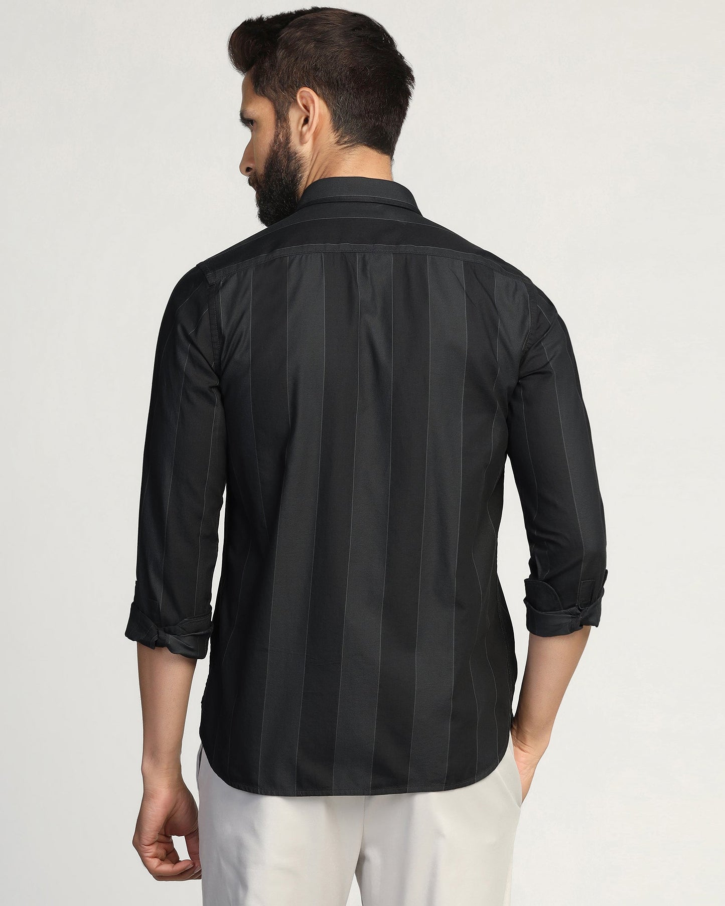 Casual Navy Stripe Shirt - Bunji
