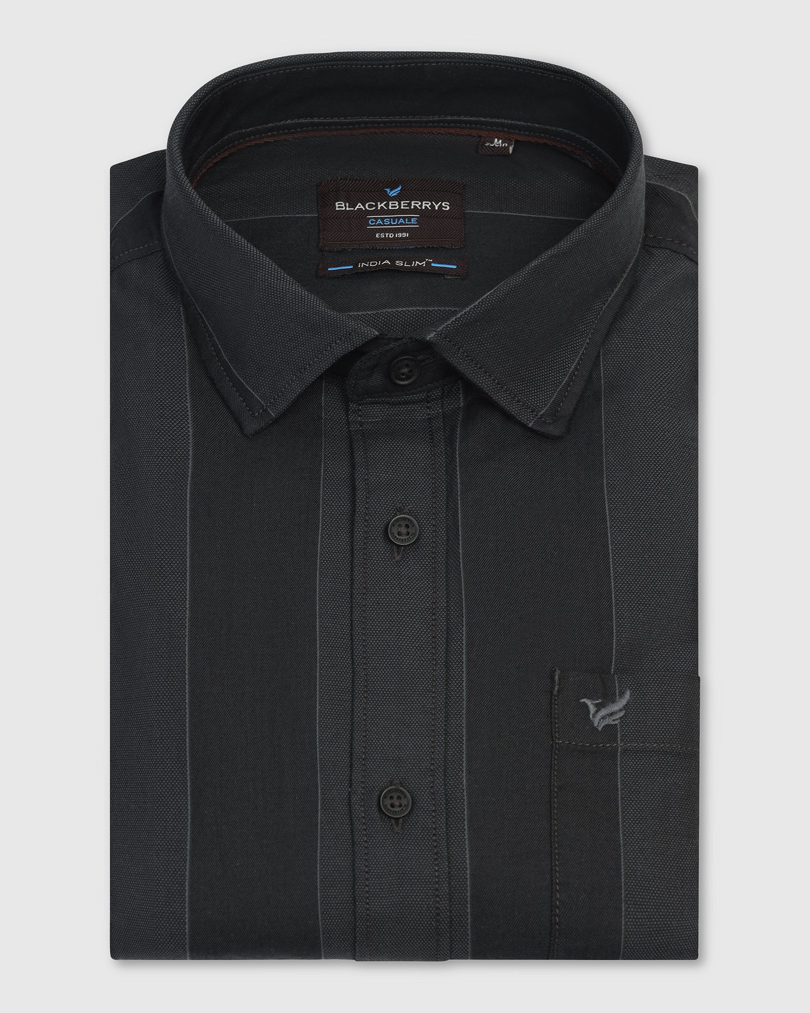 Casual Navy Stripe Shirt - Bunji