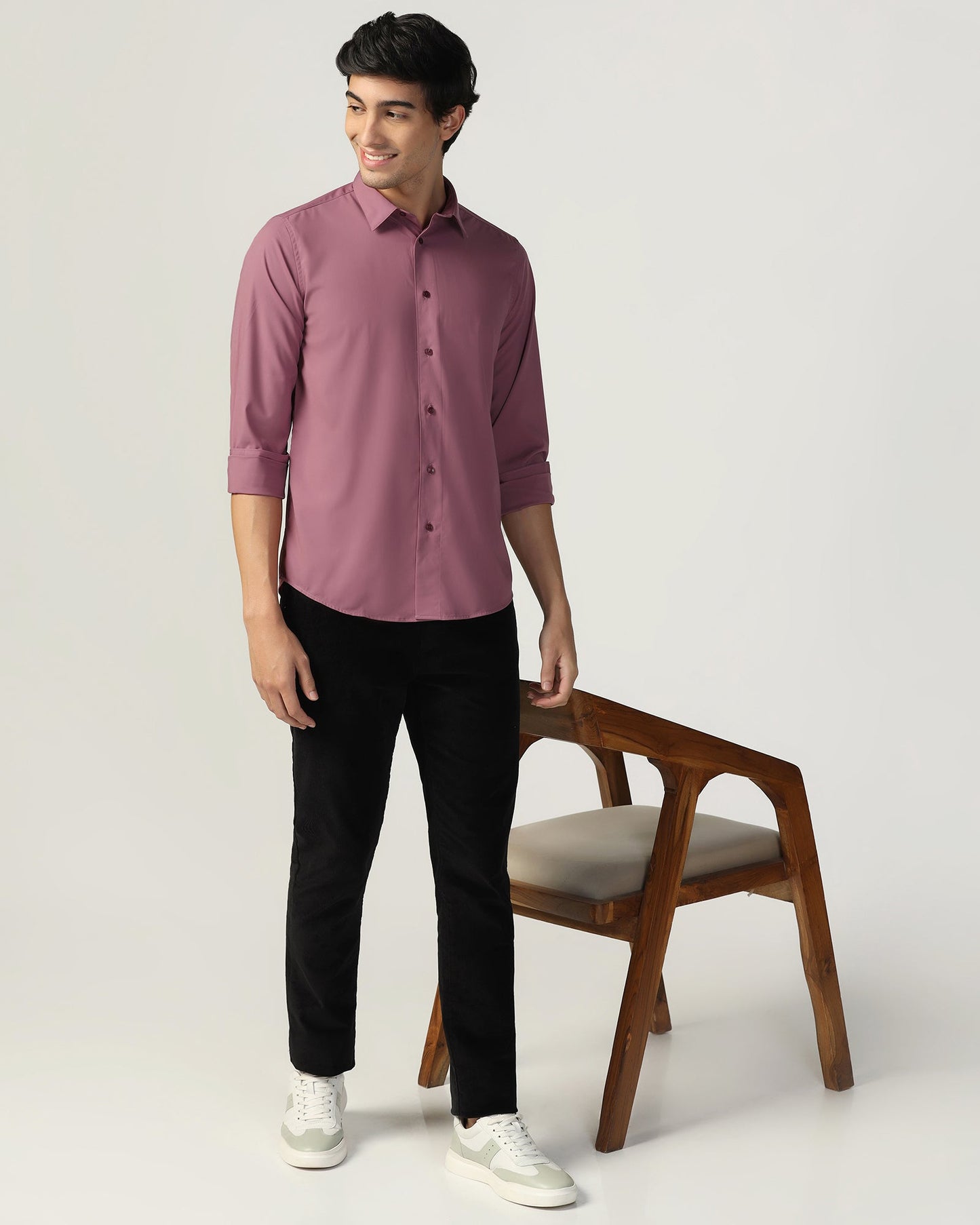 Casual Pink Check Shirt - Xavier