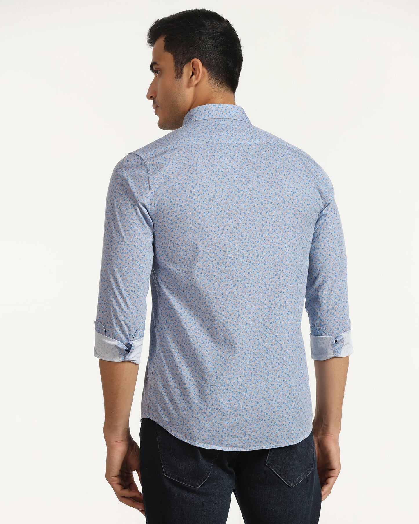 Casual Purple Printed Shirt - Ritsu