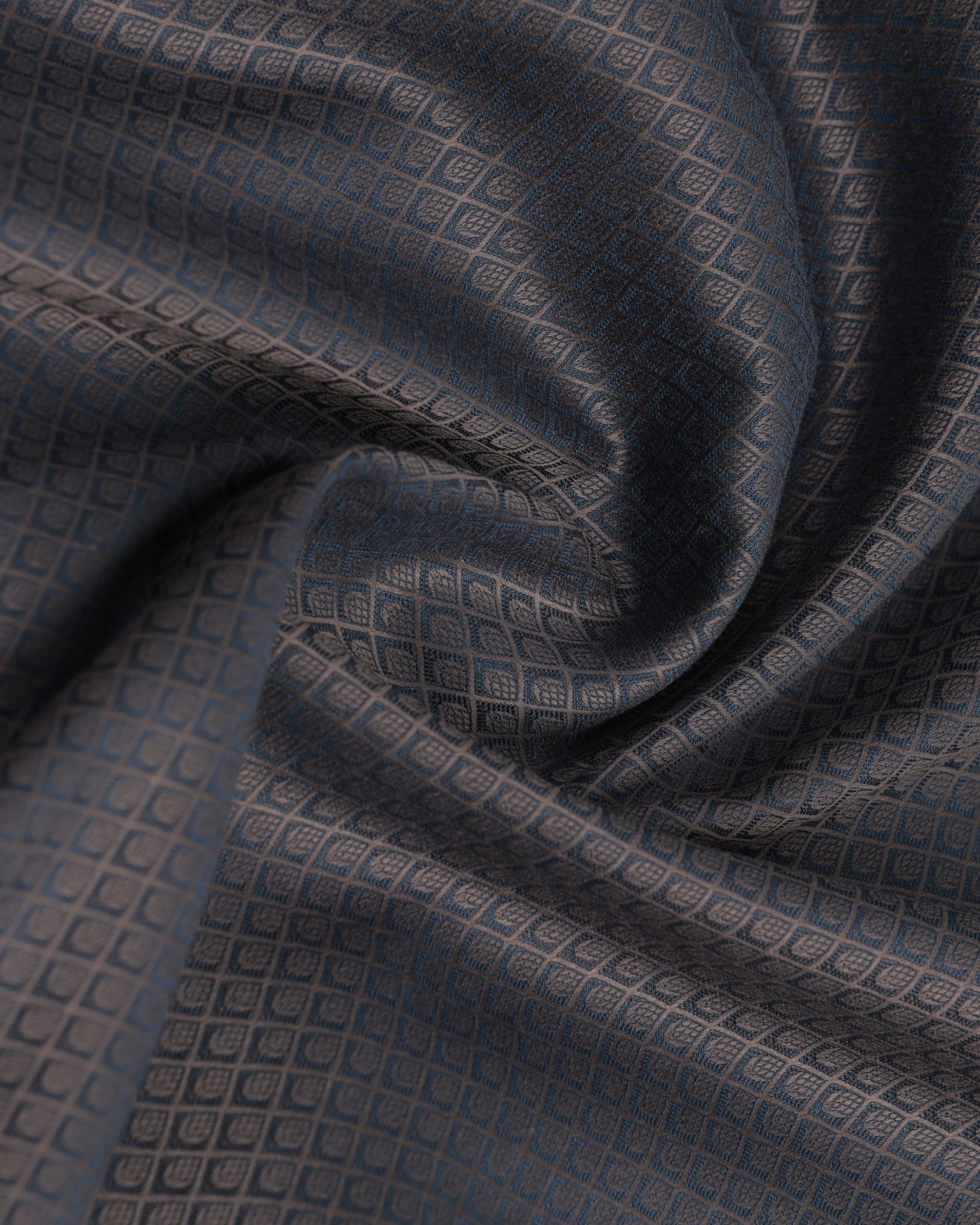 Charcoal Luxe Jacquard Shirt - Mirror