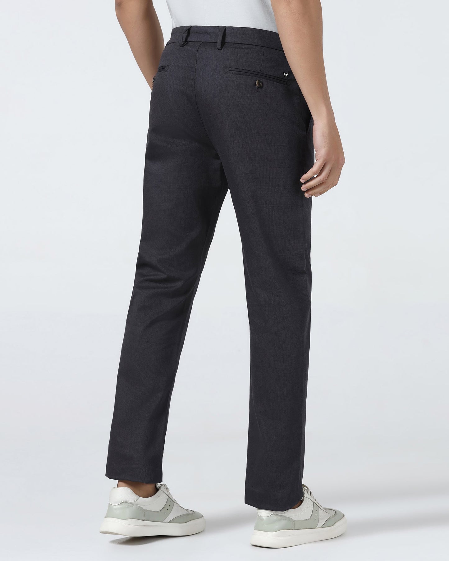 Charcoal Non Iron Textured Khaki - Poplar