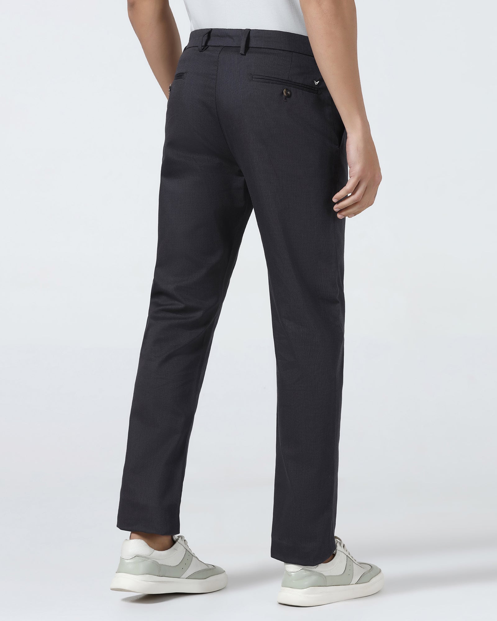 Charcoal Non Iron Textured Khaki - Poplar