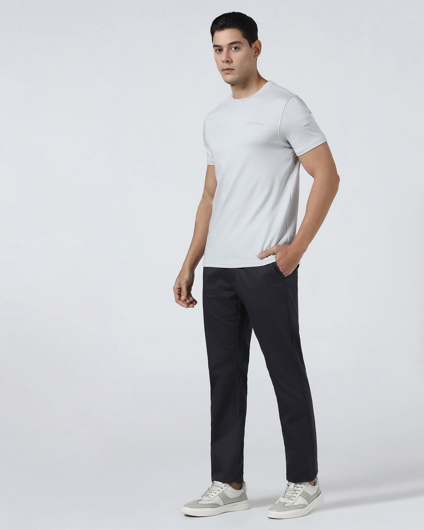 Charcoal Non Iron Textured Khaki - Poplar
