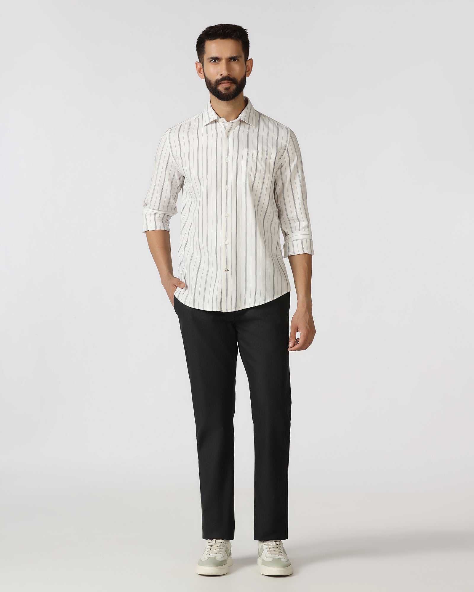 Charcoal Non Iron Textured Khakis - Ohio