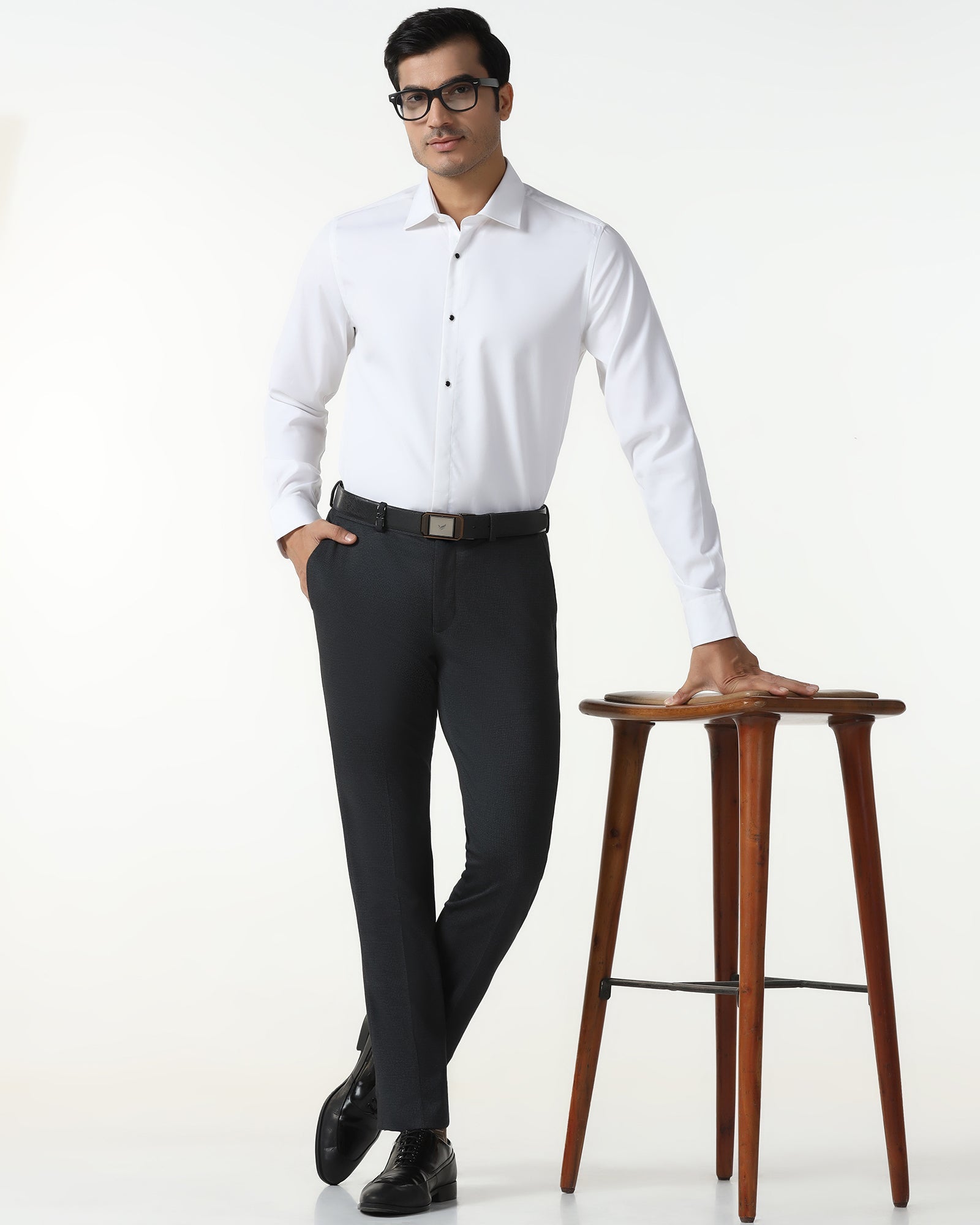 Charcoal Printed Trouser - Bira