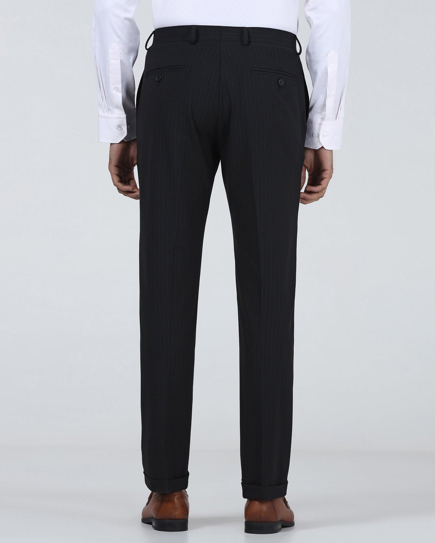 Charcoal Stripe Trouser - Warren