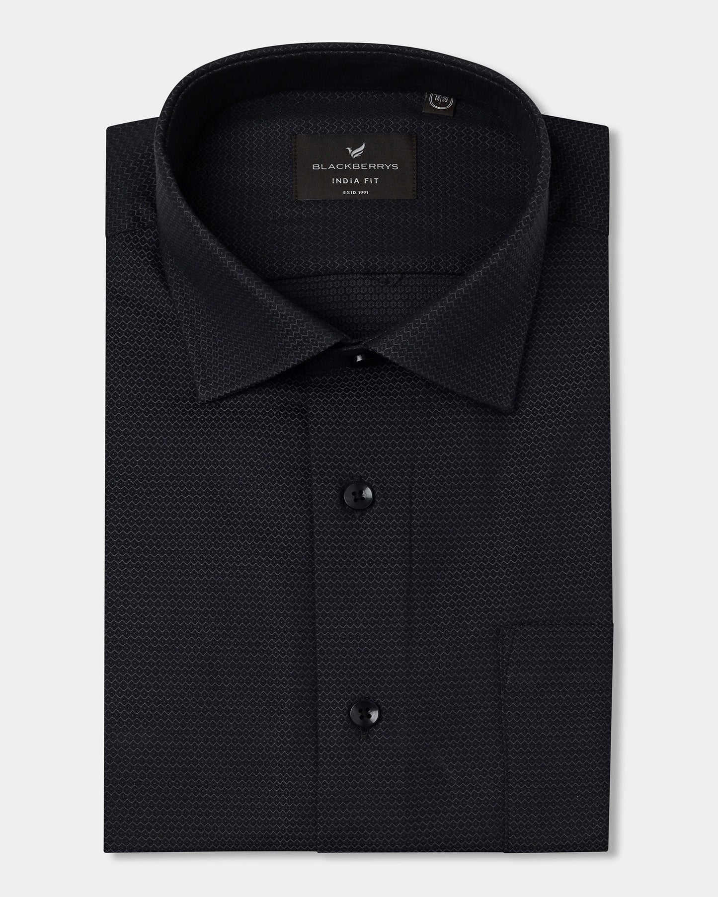 Charcoal Textured Shirt - Robin