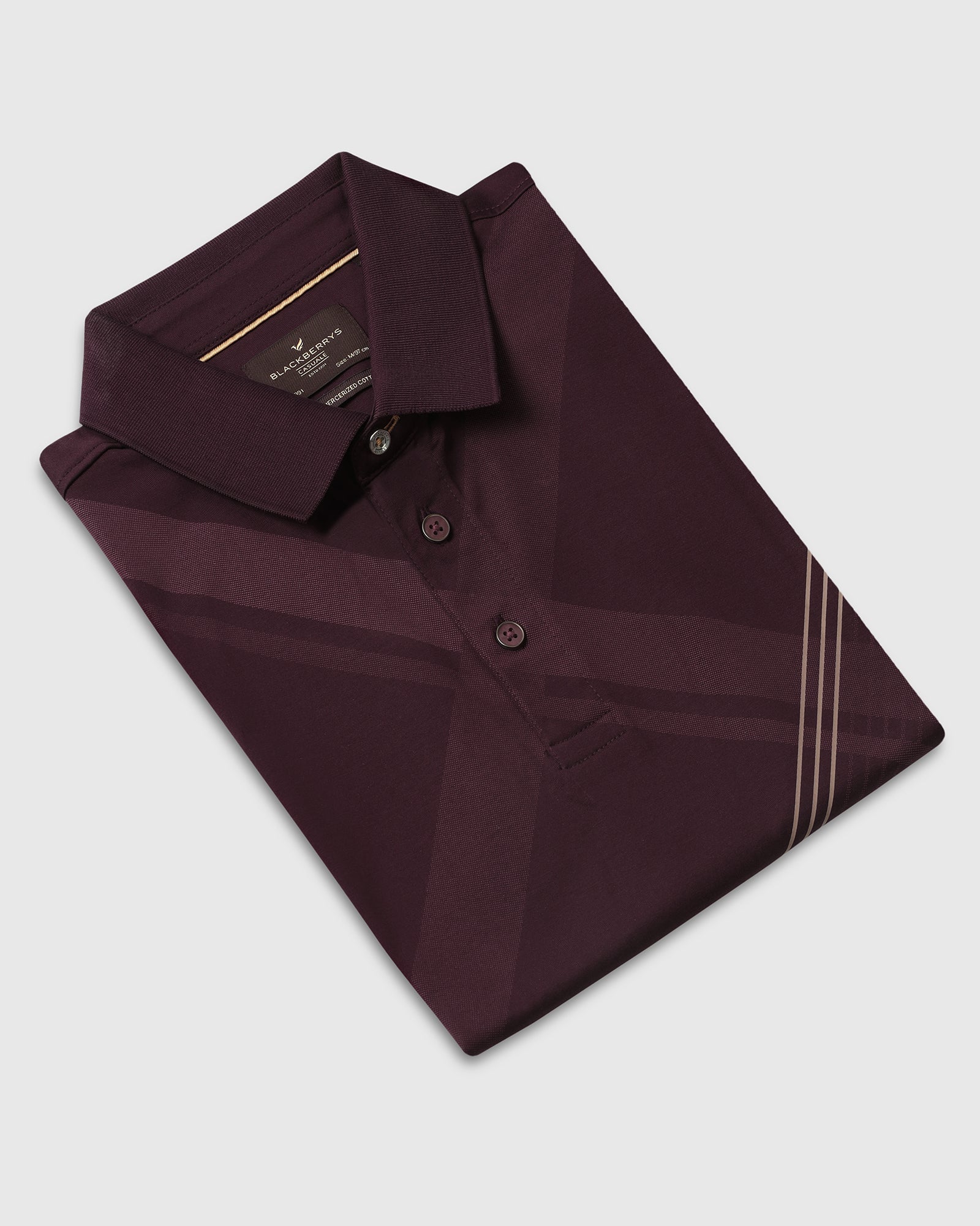 Cherry Lacquer Printed Polo - Kenny