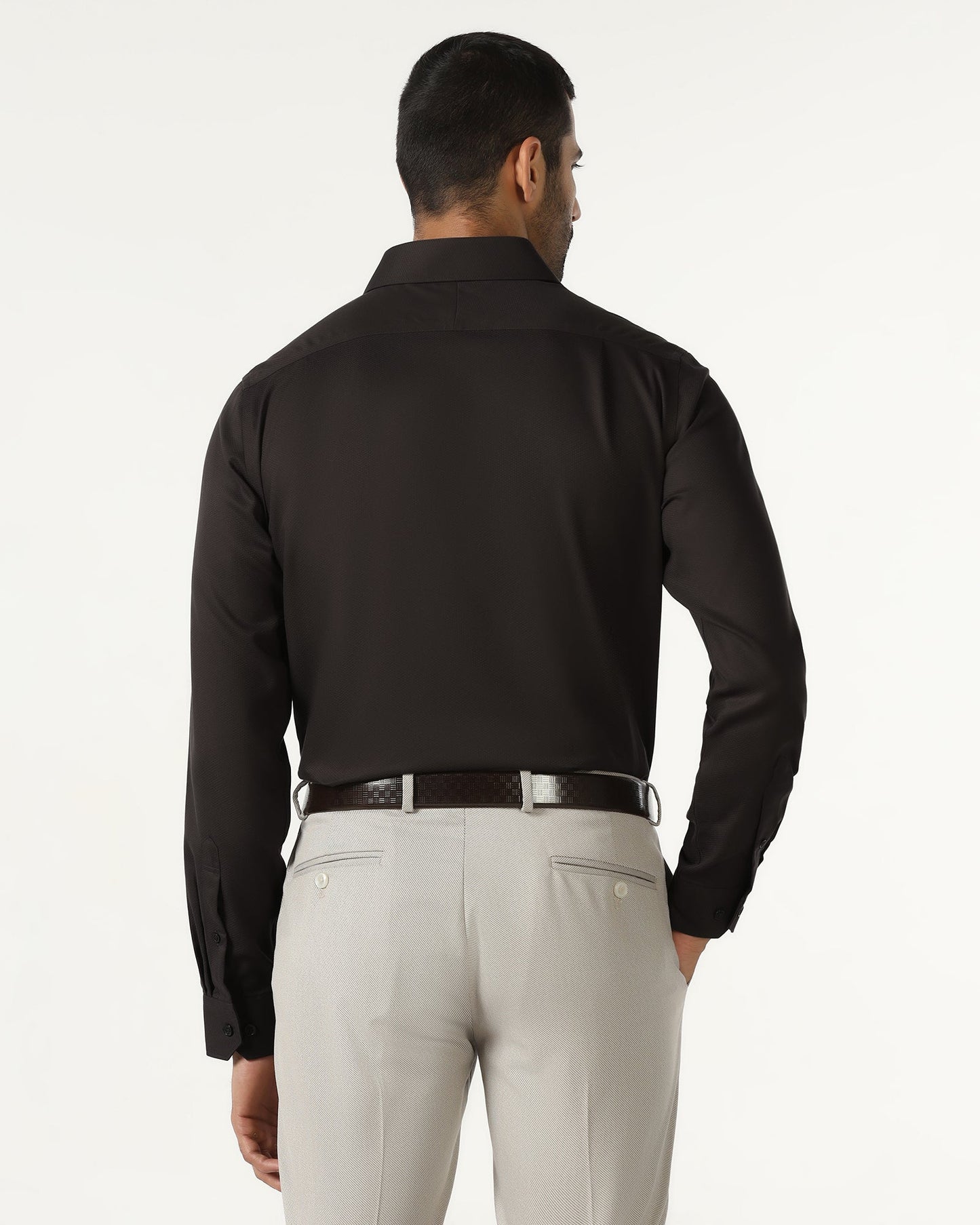 Chocolate Sauce Non Iron Textured Shirt - P31