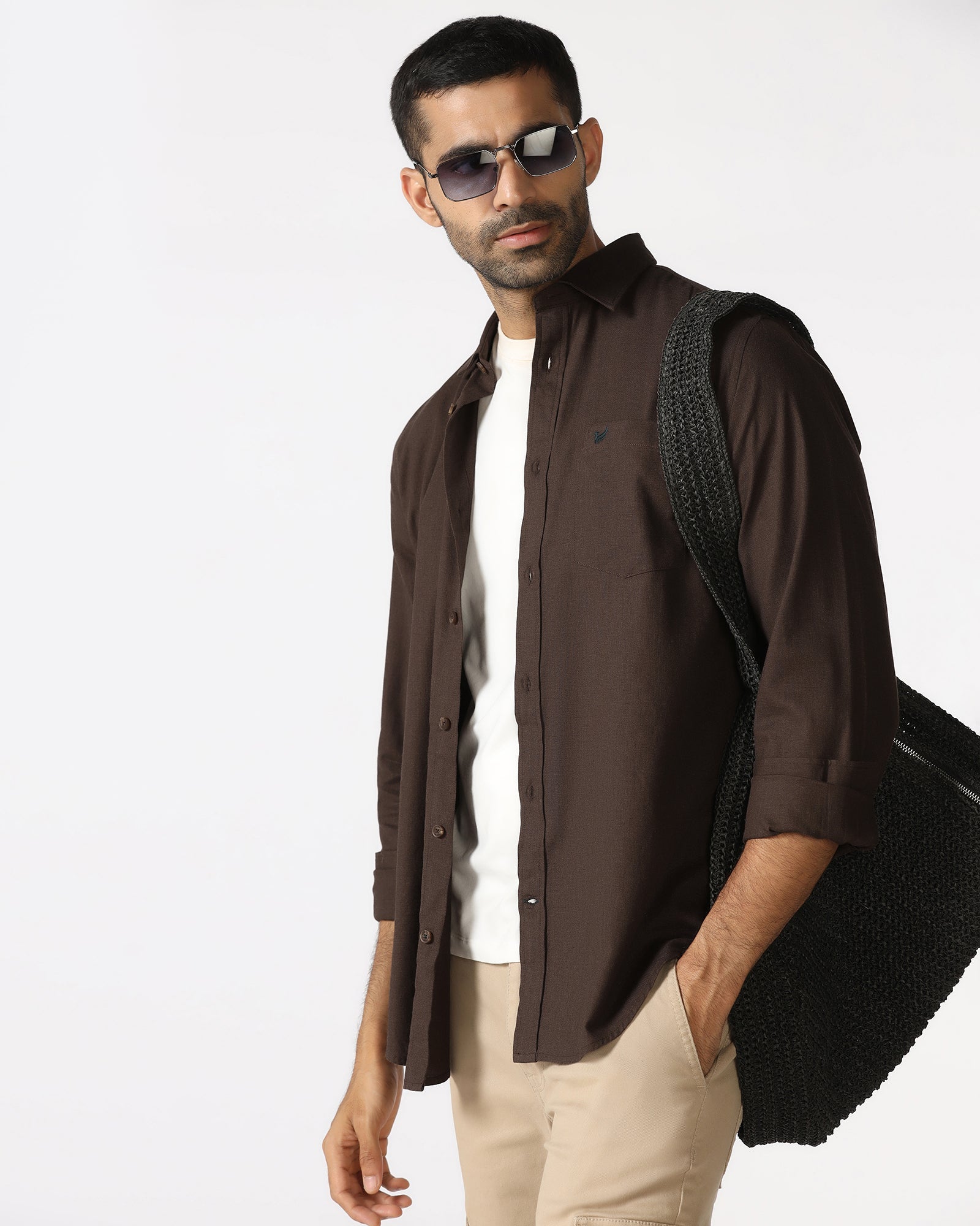 Chocolate Sauce Solid Shirt - Lenox