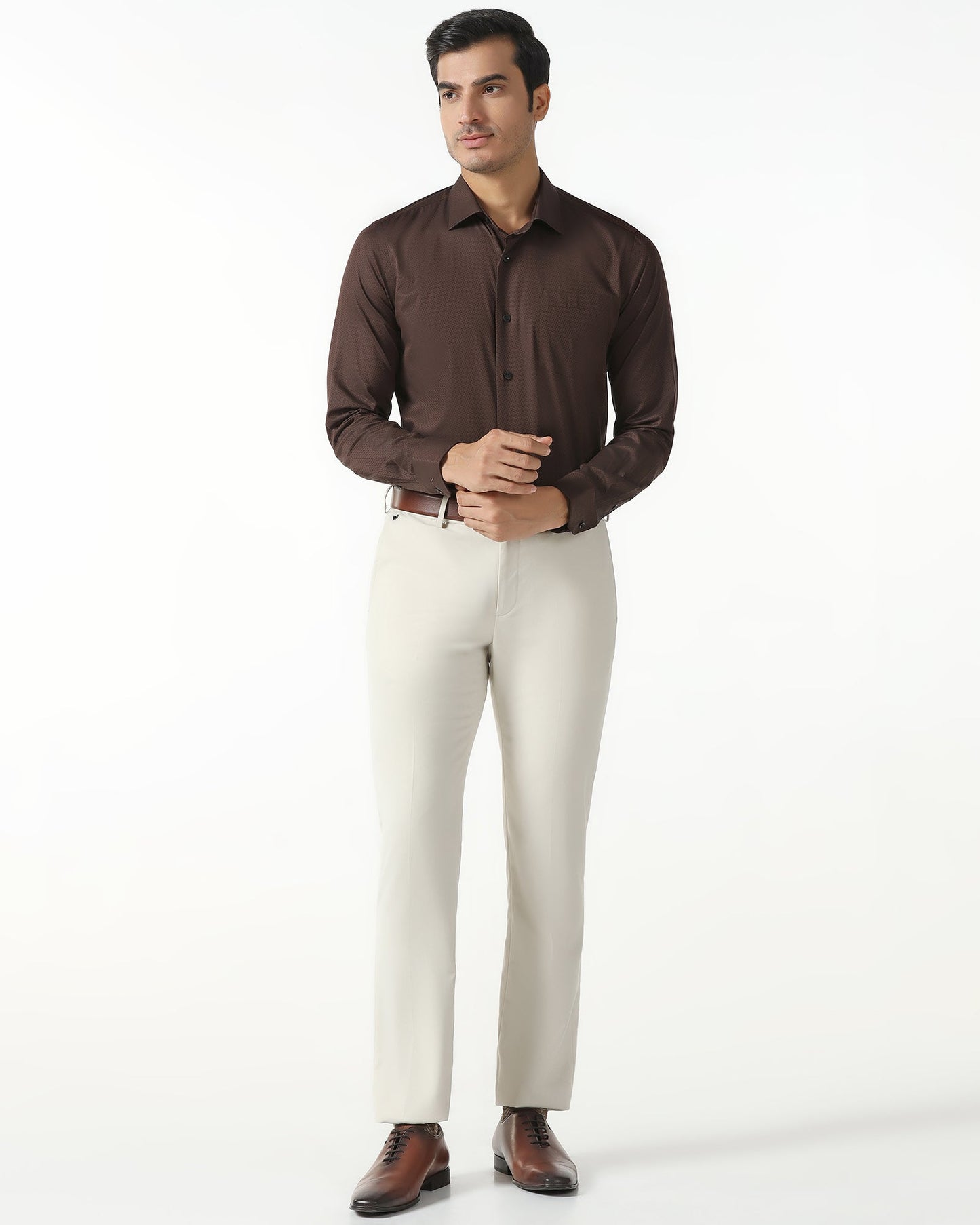 Chocolate Sauce Textured Shirt - Regard