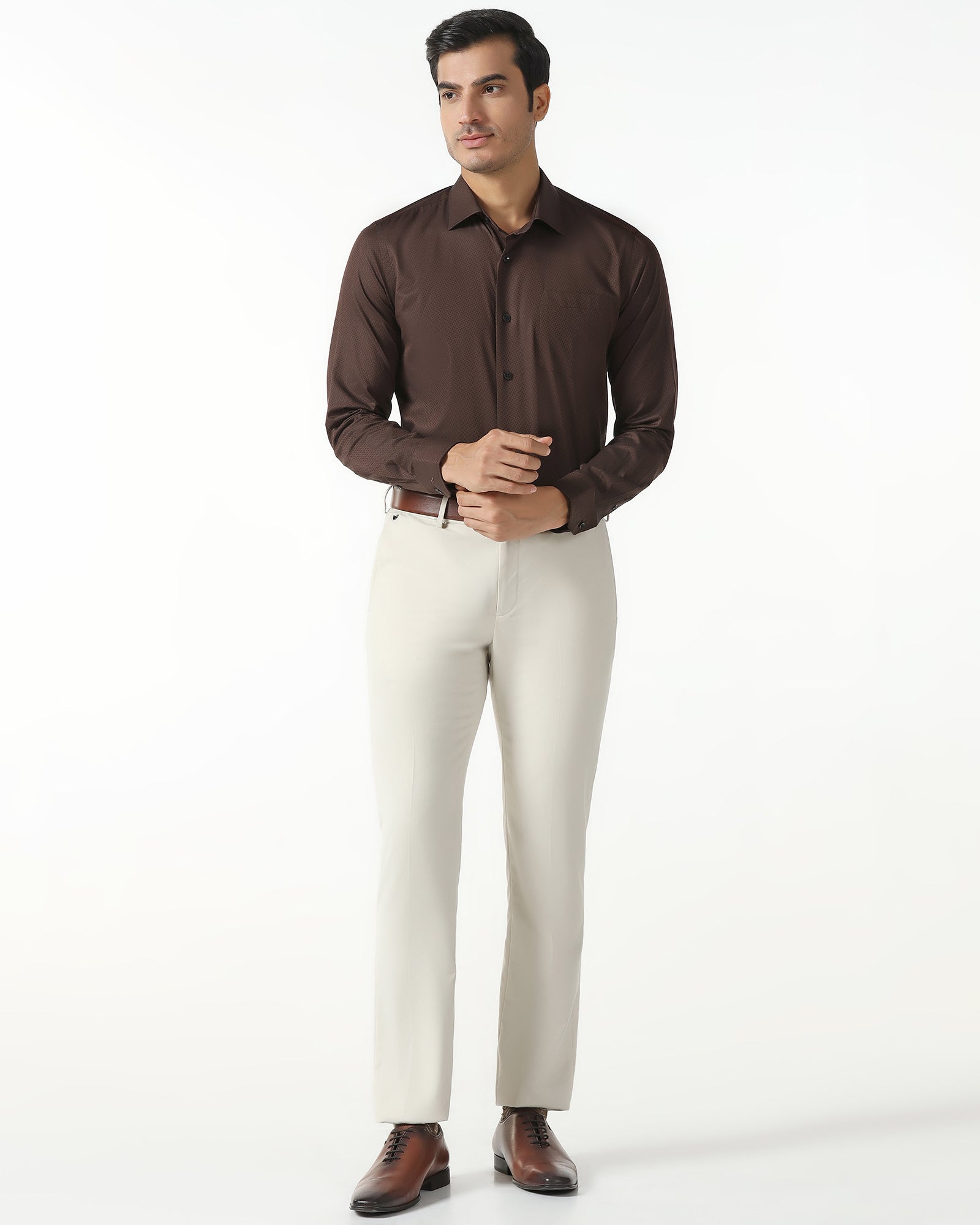 Chocolate Sauce Textured Shirt - Regard