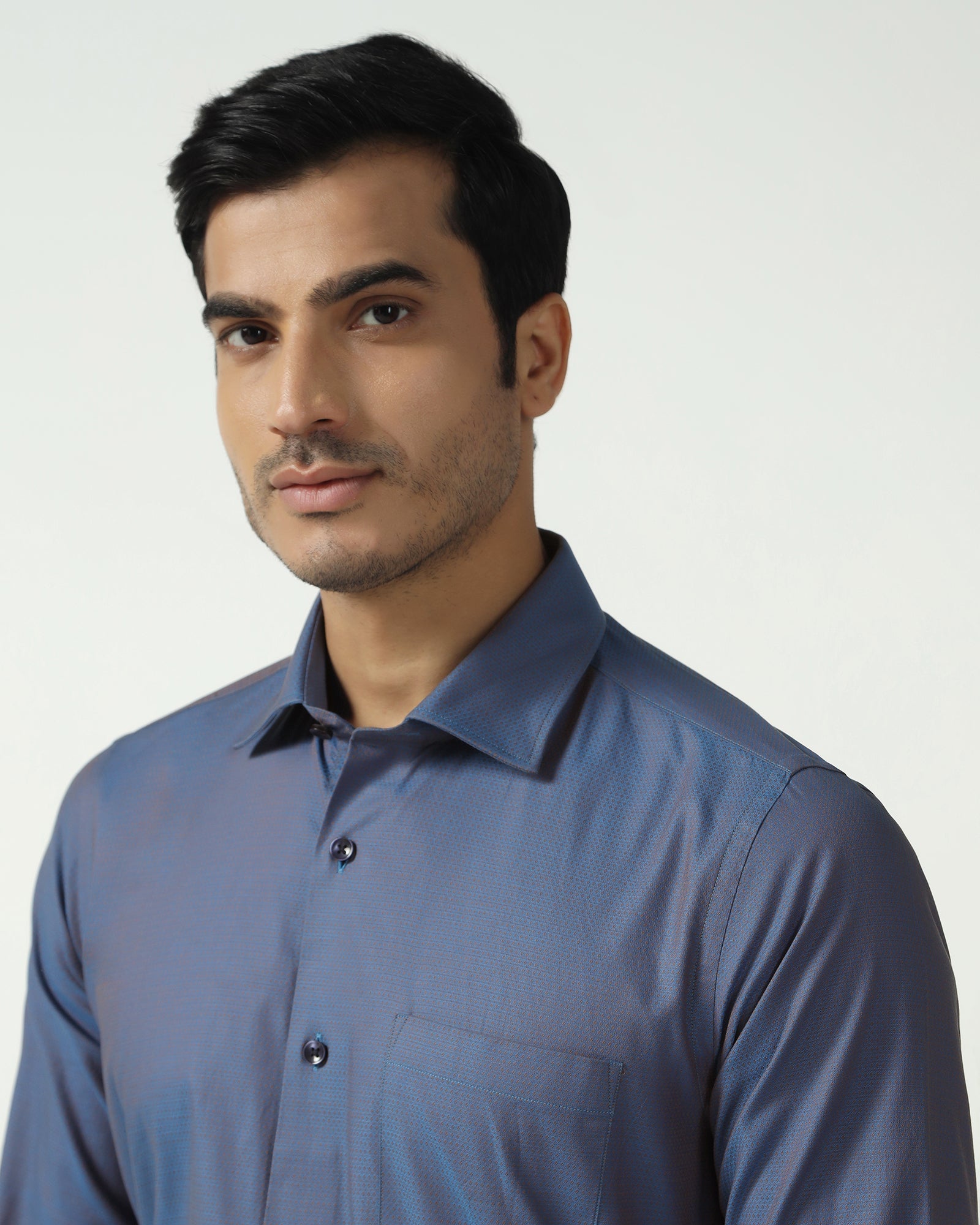 Cobalt Textured Shirt - Zander