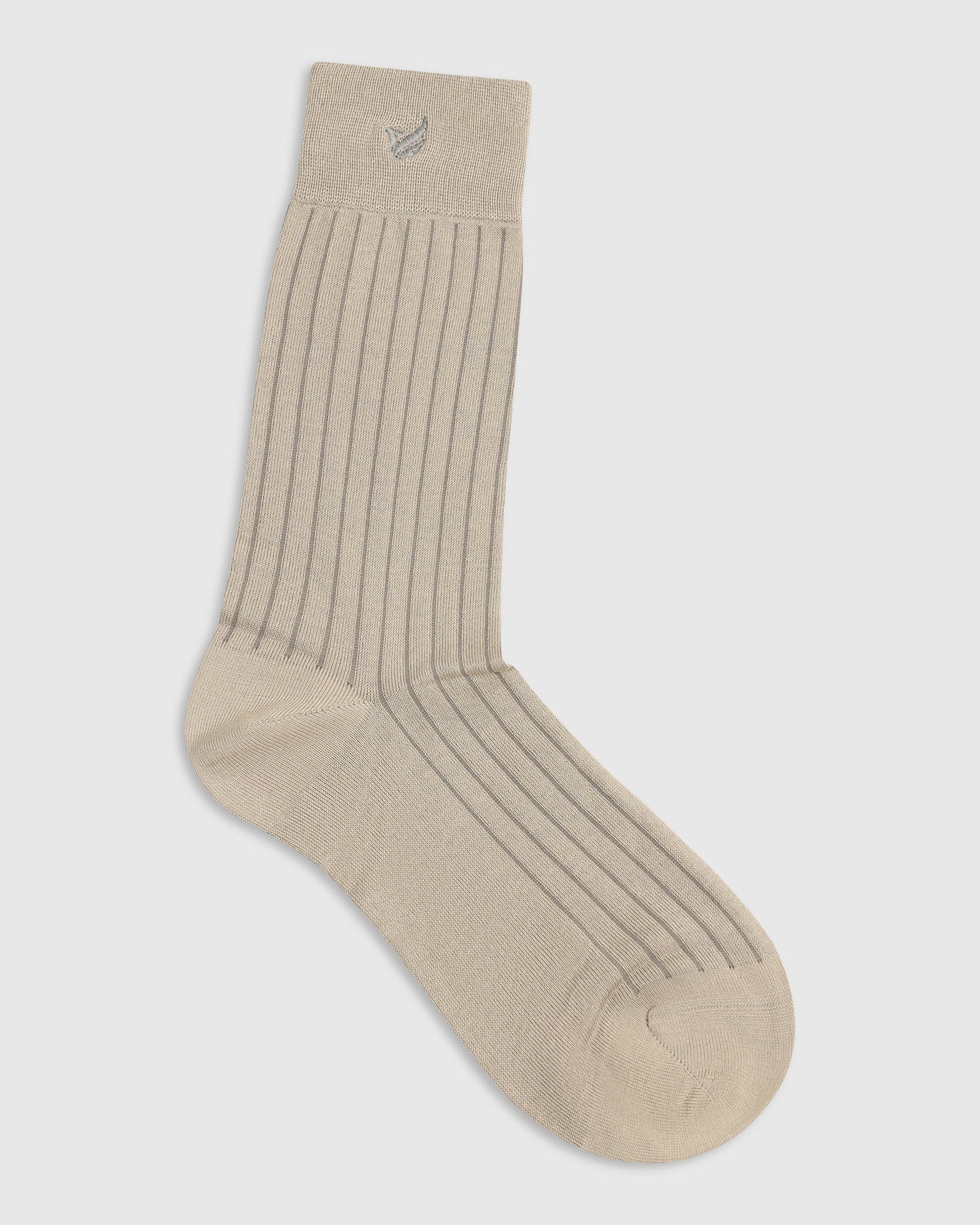 Cotton Beige Knitted Socks - Vanek