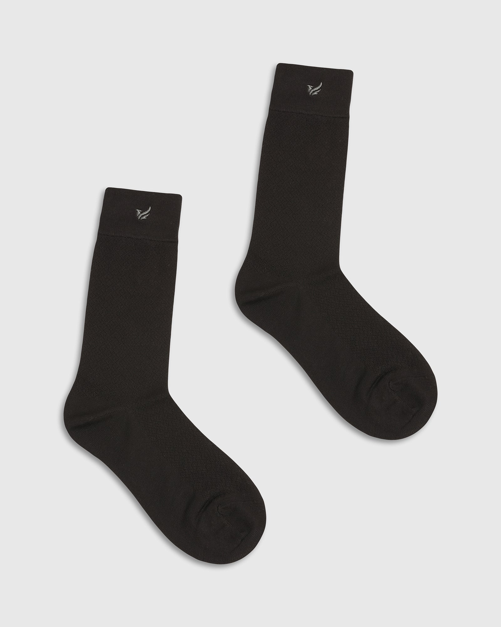 Cotton Black Knitted Socks - Varil