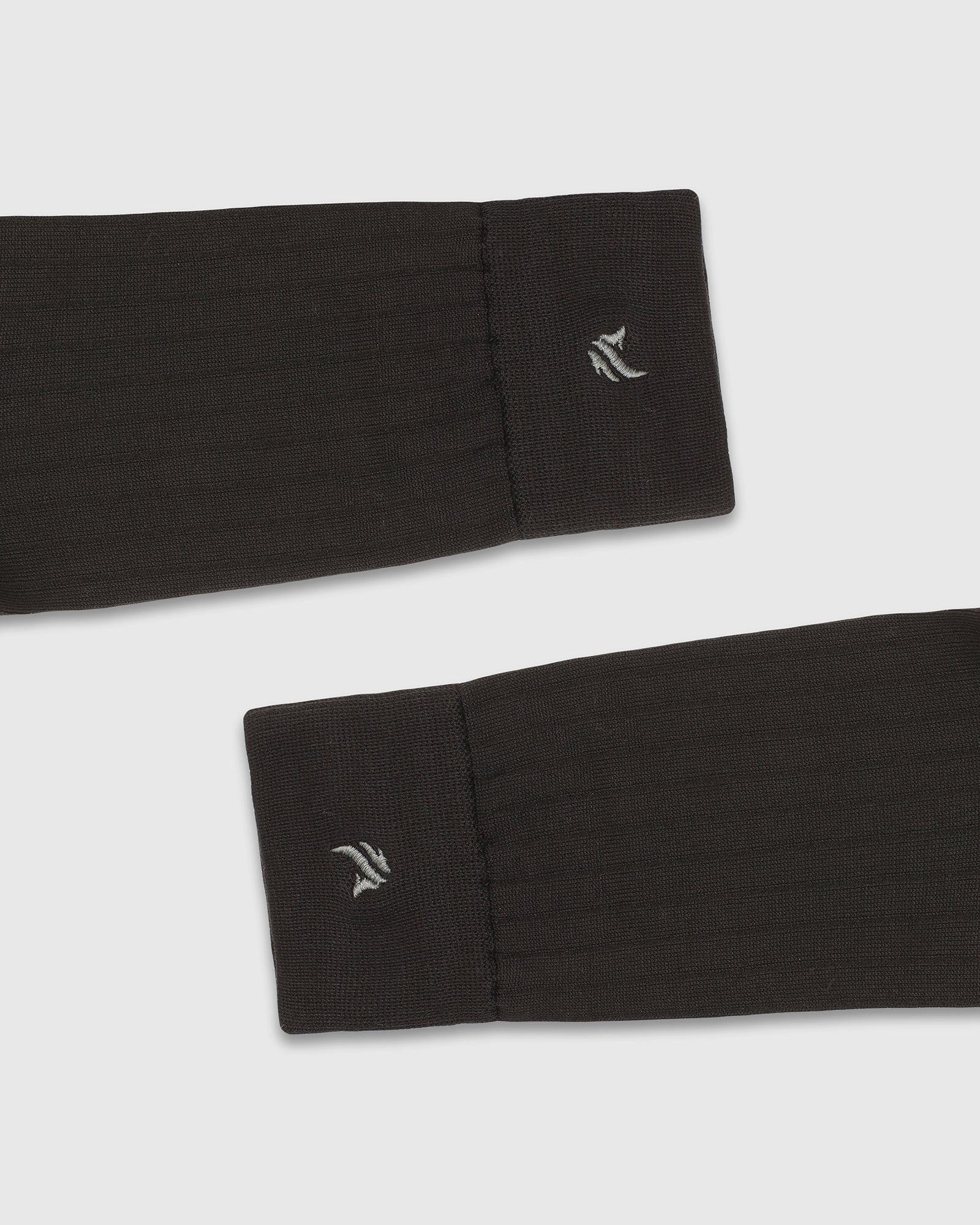Cotton Black Knitted Socks - Vanek