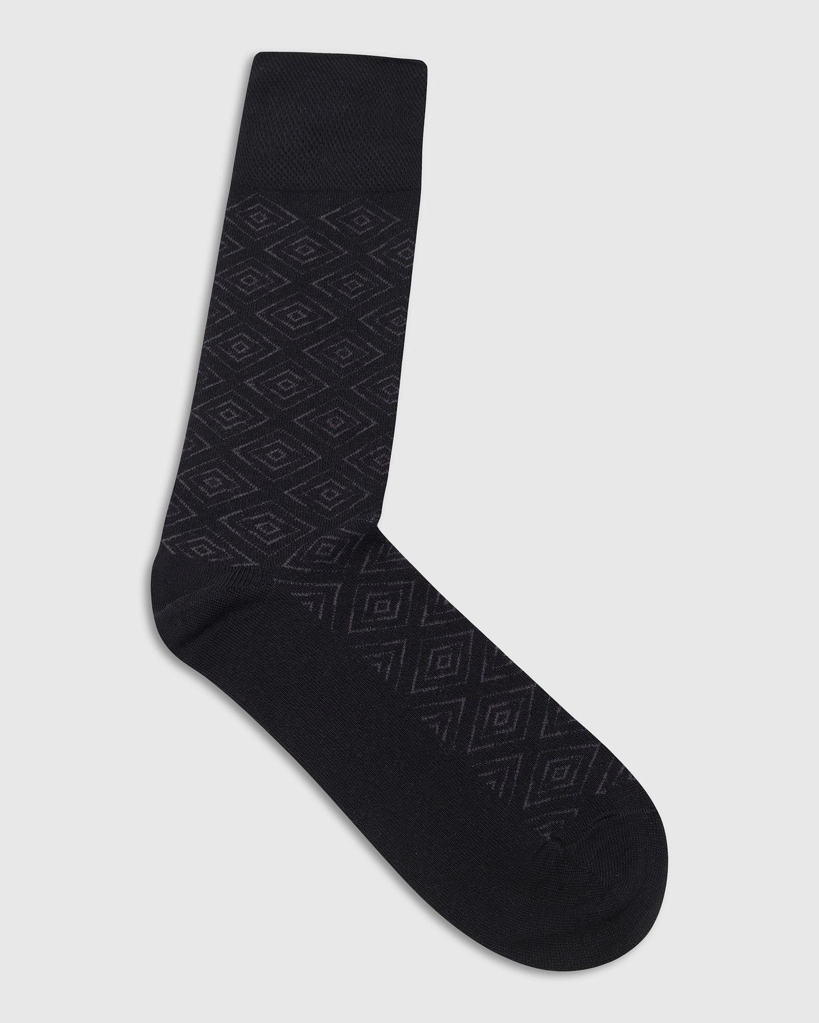 Cotton Black Knitted Socks - Valta