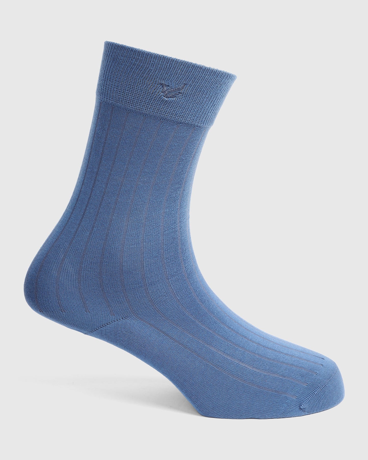 Cotton Blue Knitted Socks - Vanek