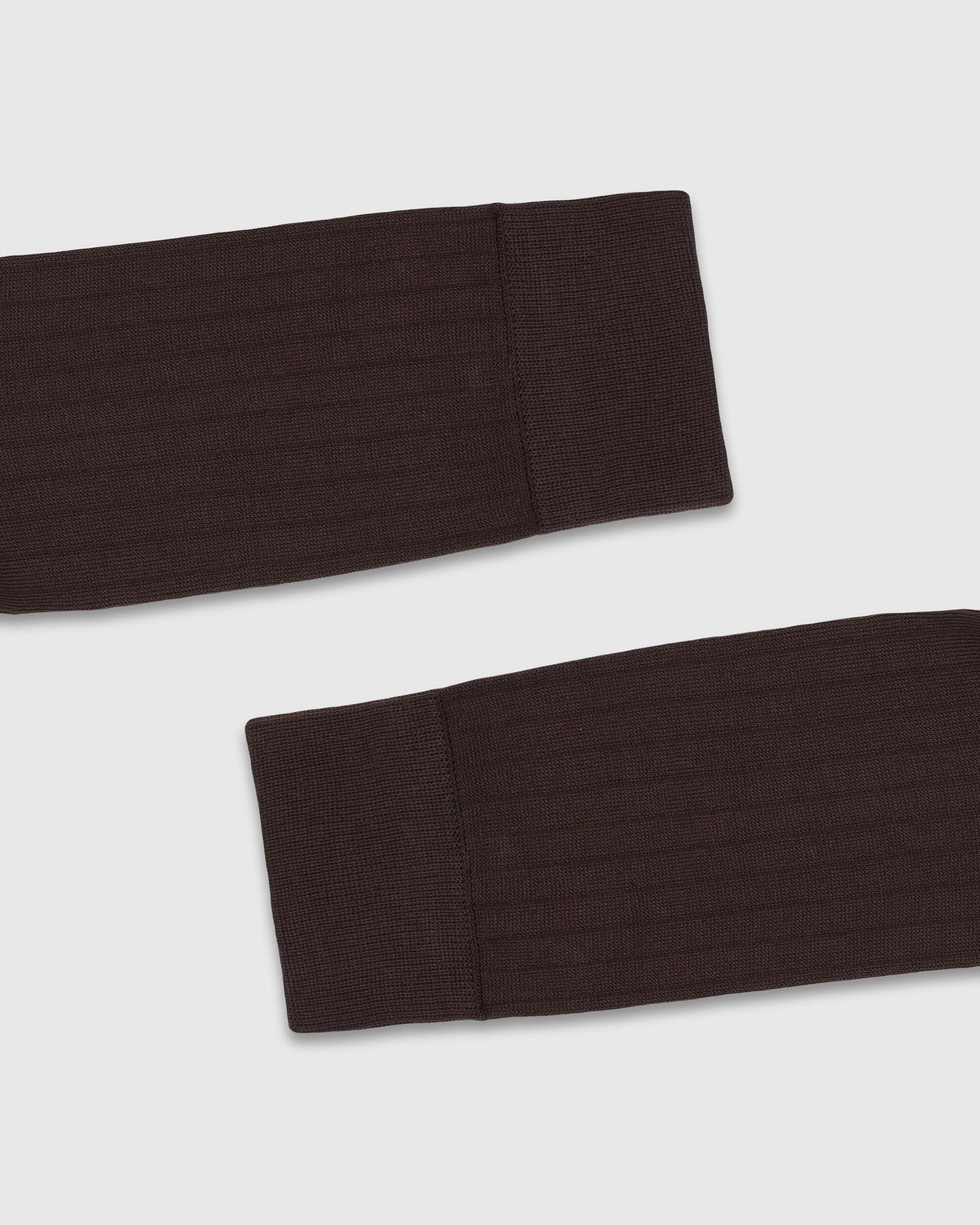 Cotton Brown Knitted Socks - Vanek