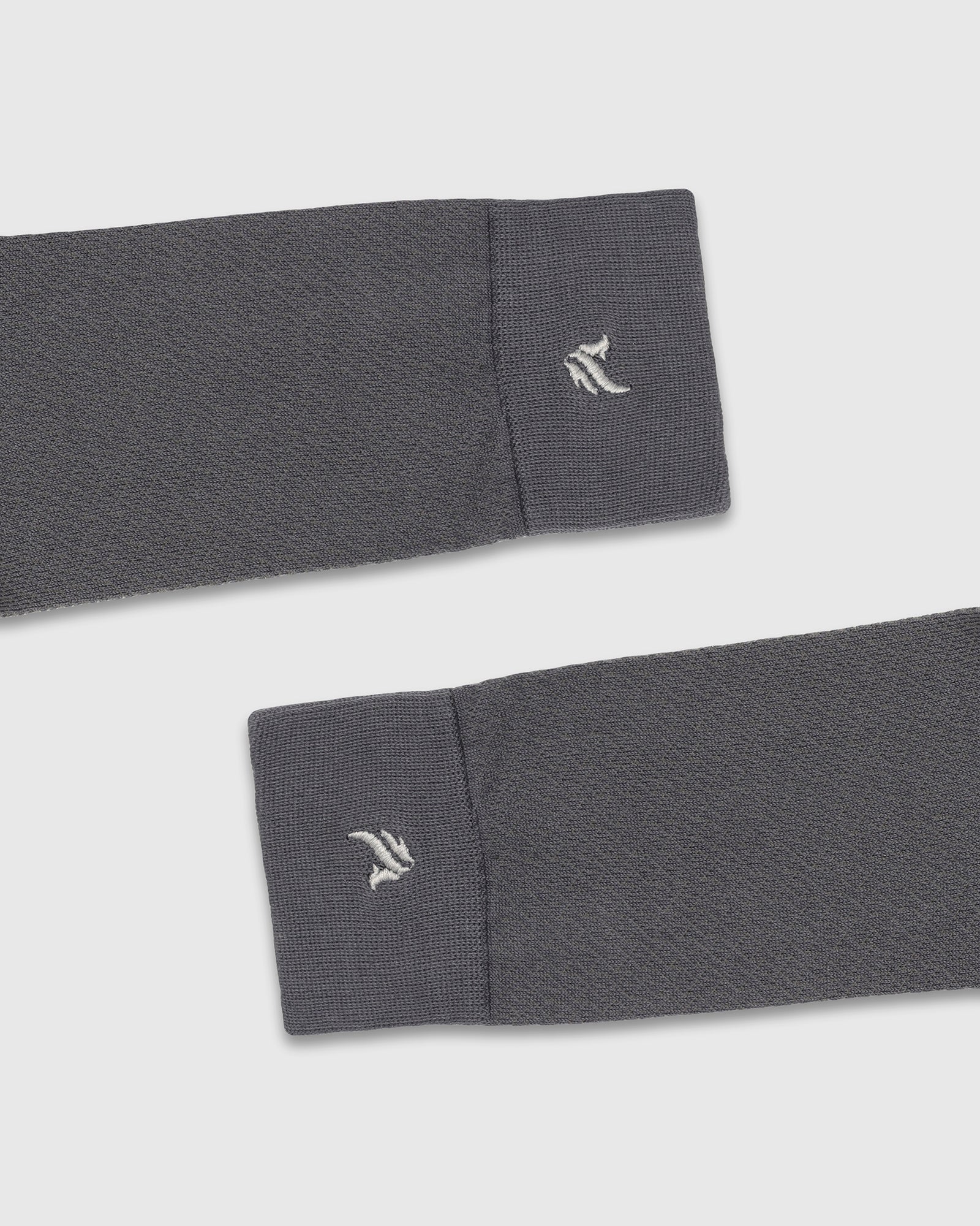 Cotton Charcoal Knitted Socks - Varil