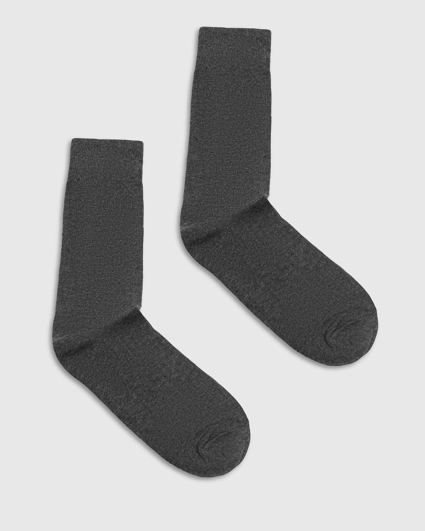 Cotton Dark Grey Knitted Socks - Turkey
