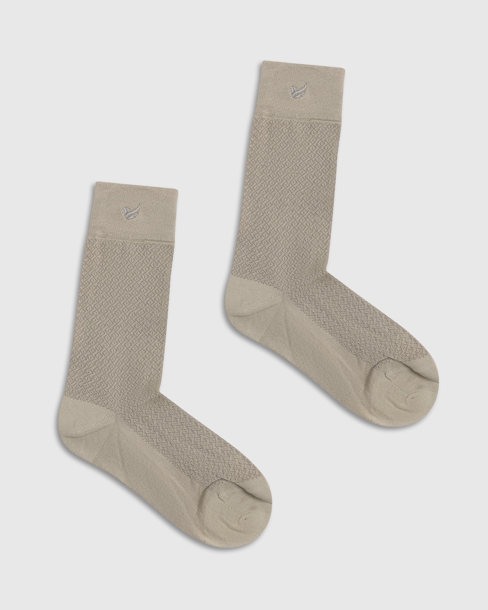 Cotton Grey Knitted Socks - Varil