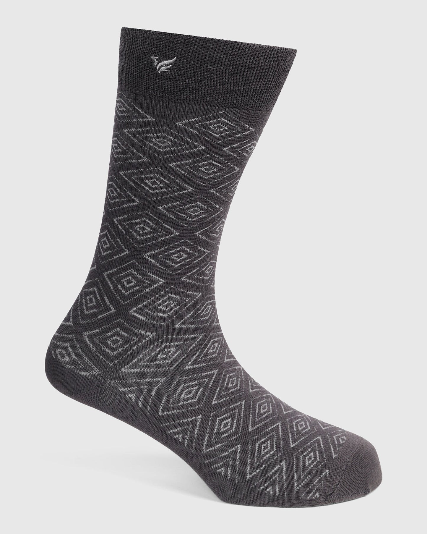 Cotton Grey Knitted Socks - Valta
