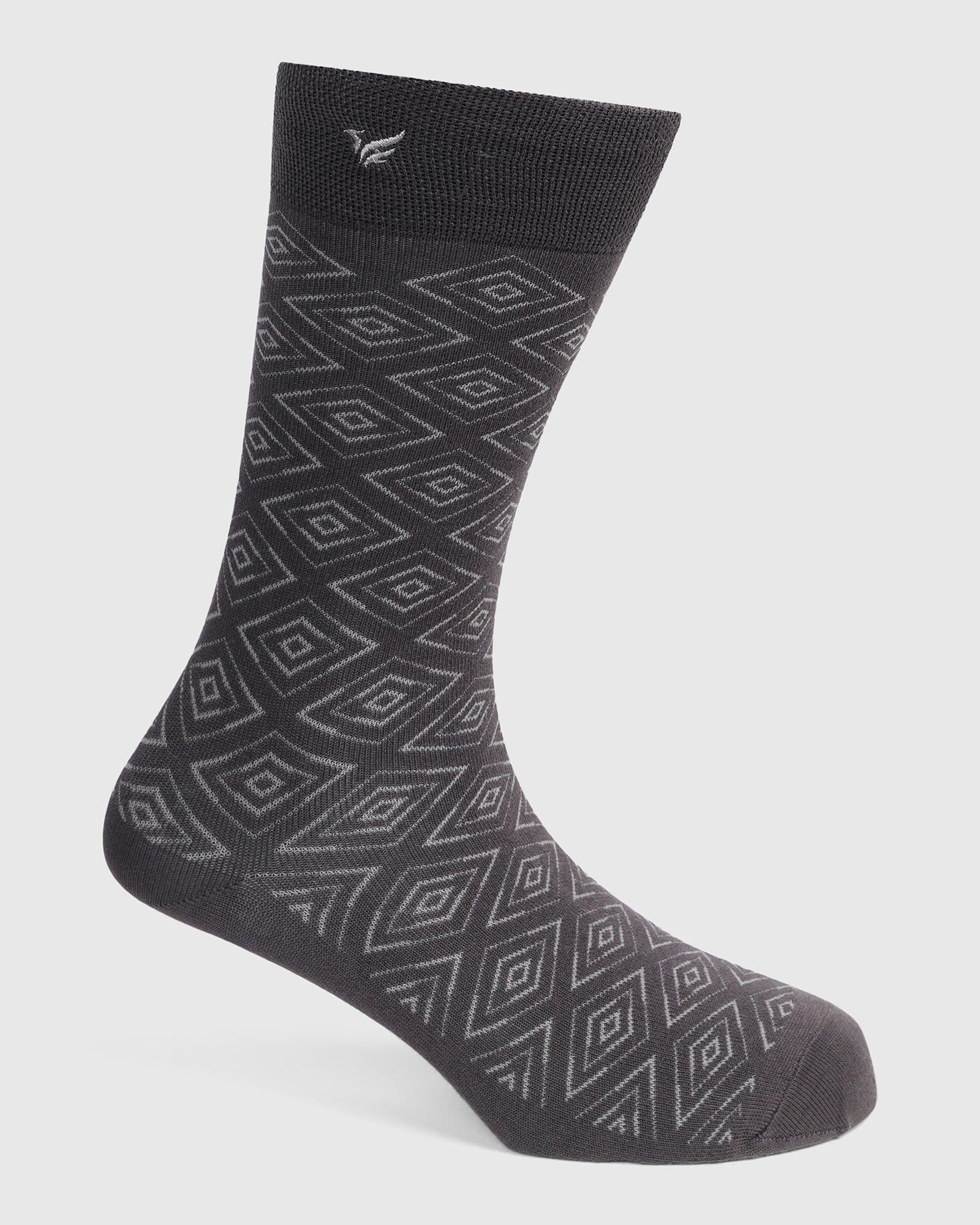 Cotton Grey Knitted Socks - Valta